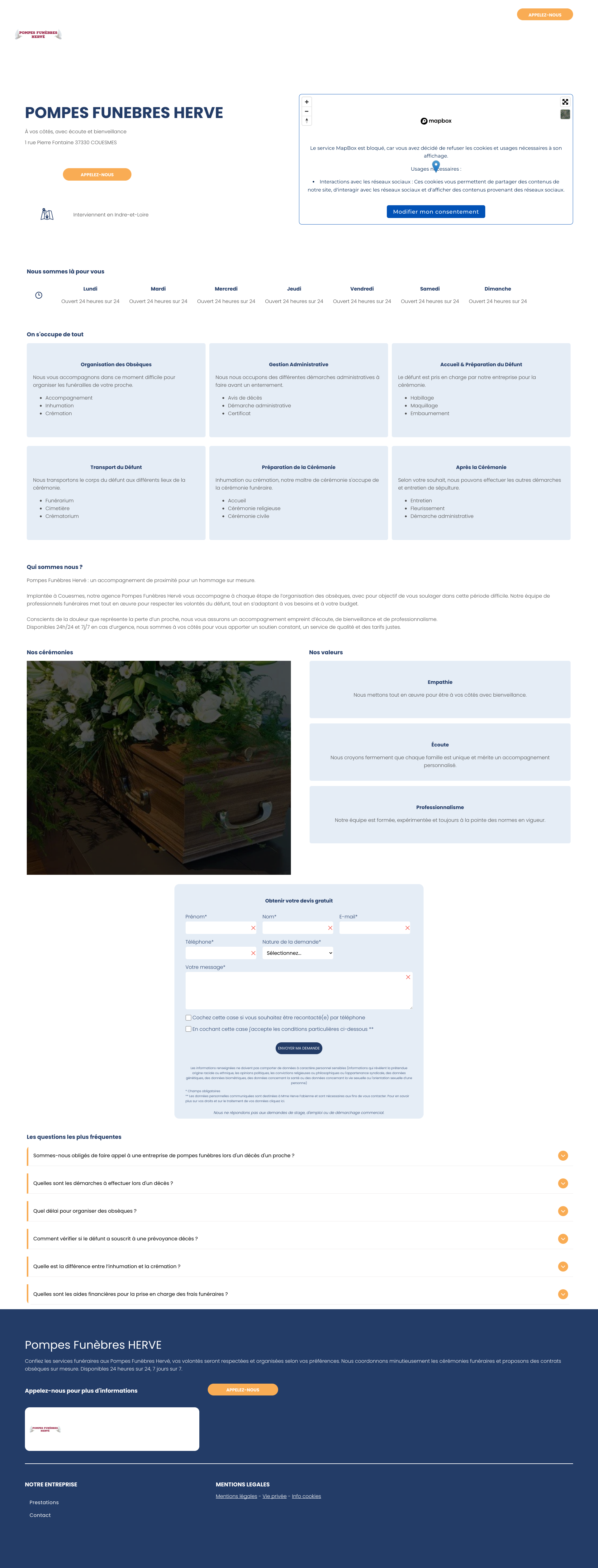 Aperçu du site