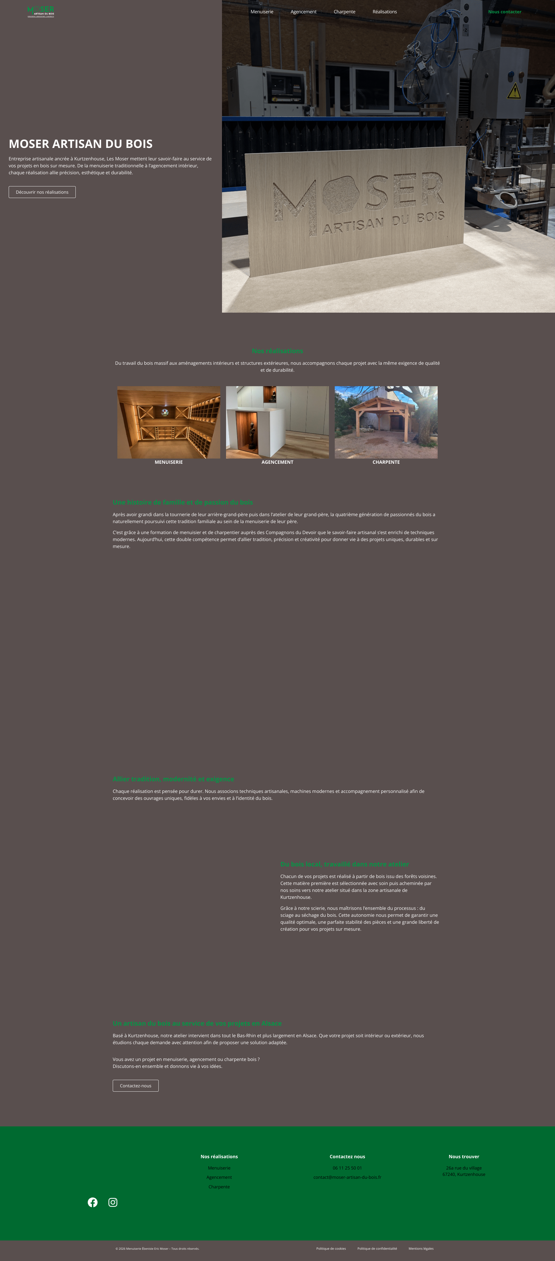 Aperçu du site