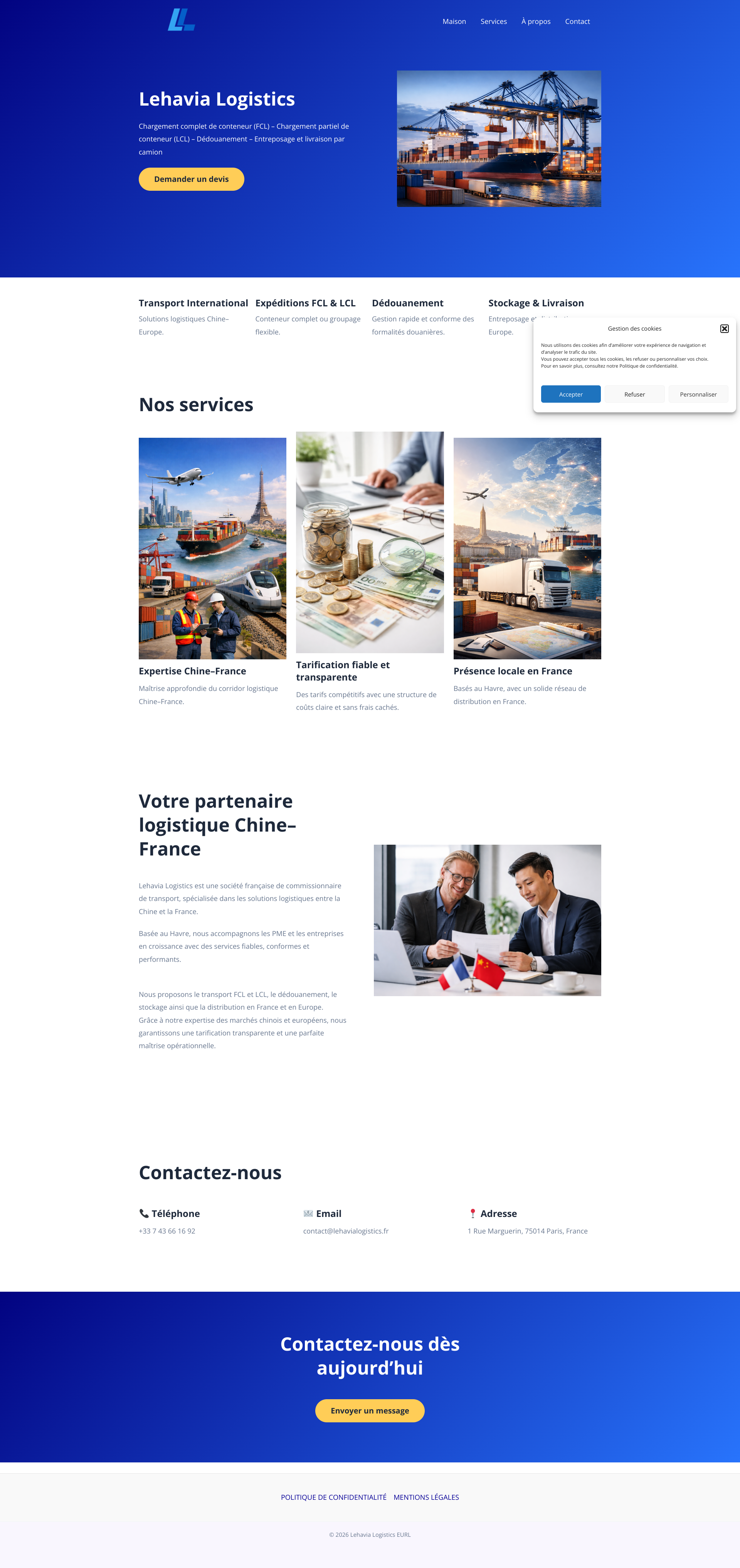 Aperçu du site