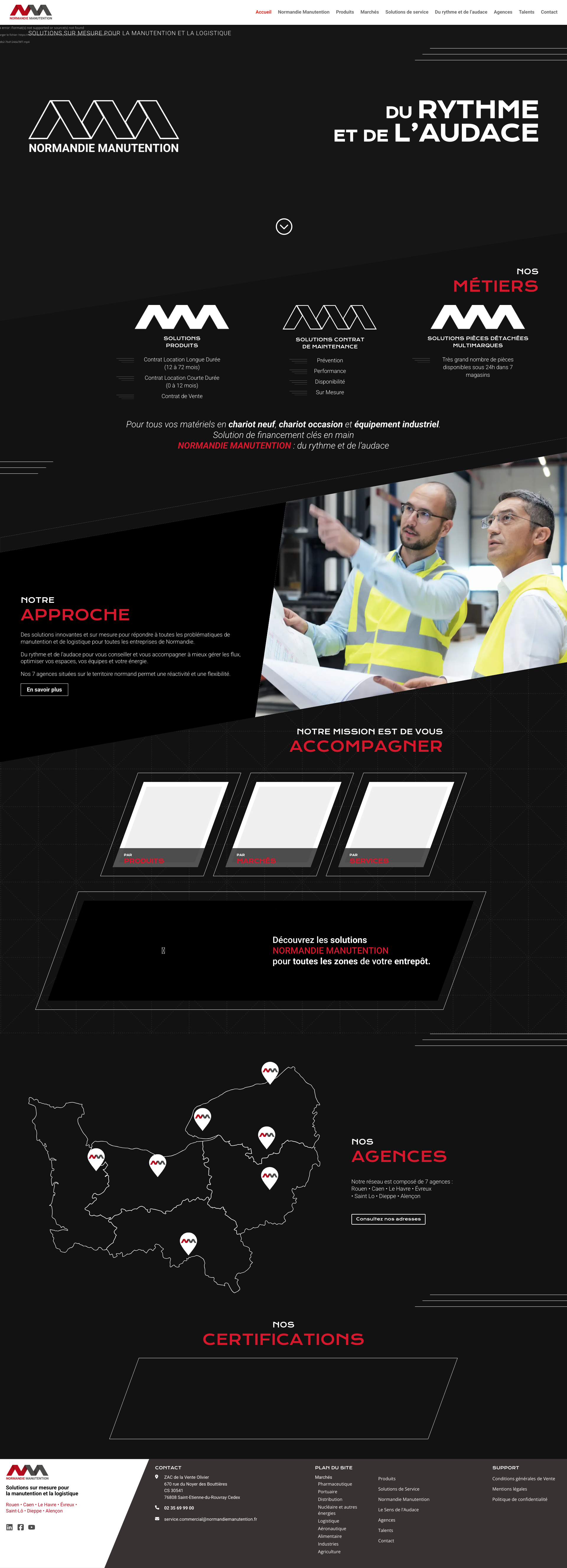 Aperçu du site