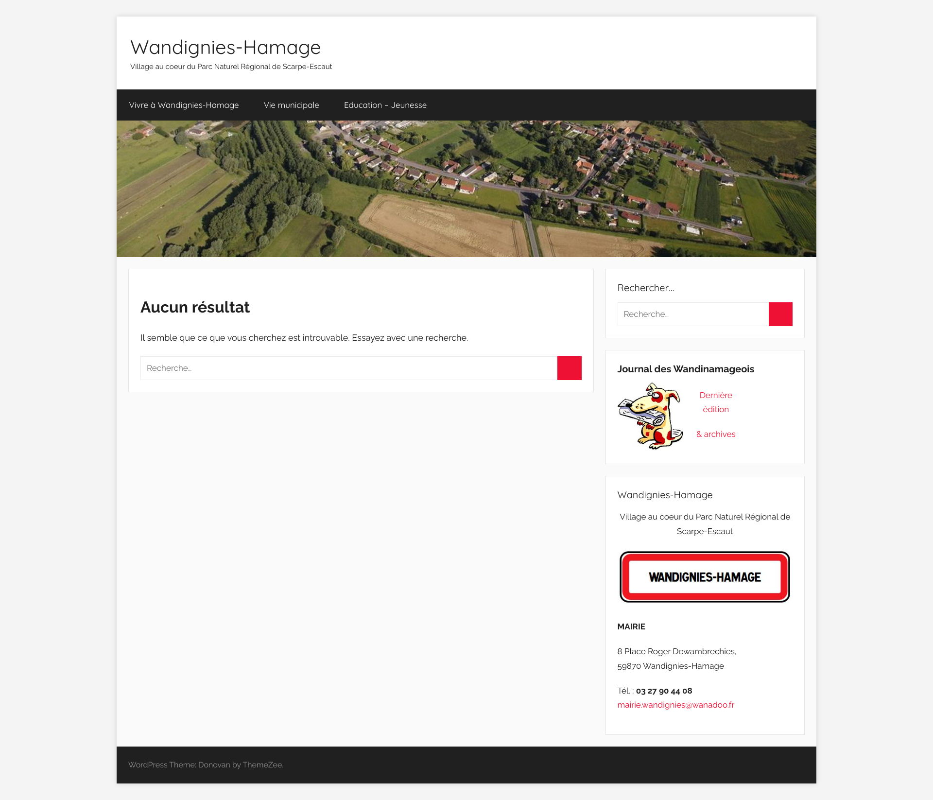 Aperçu du site