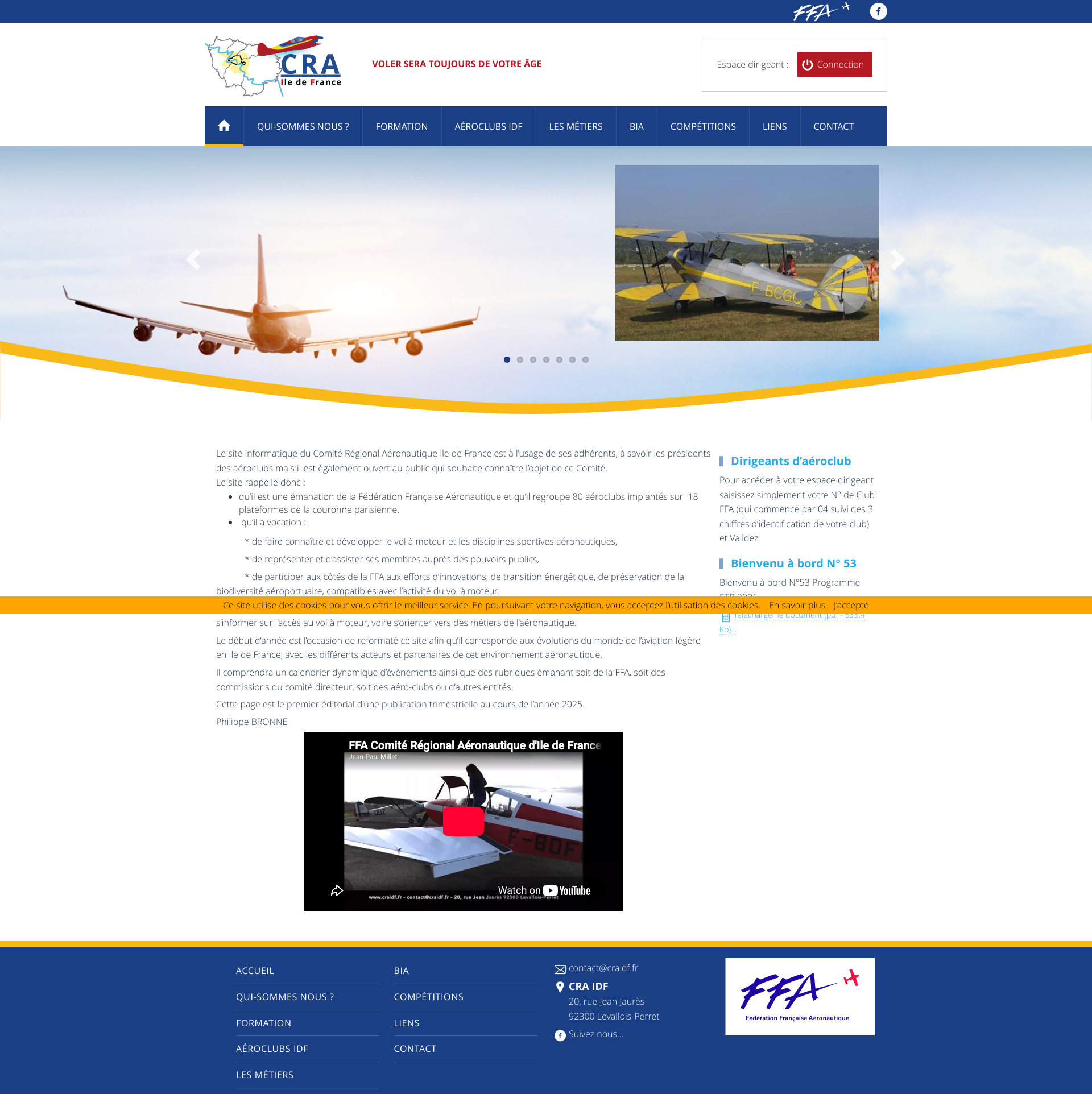 Aperçu du site