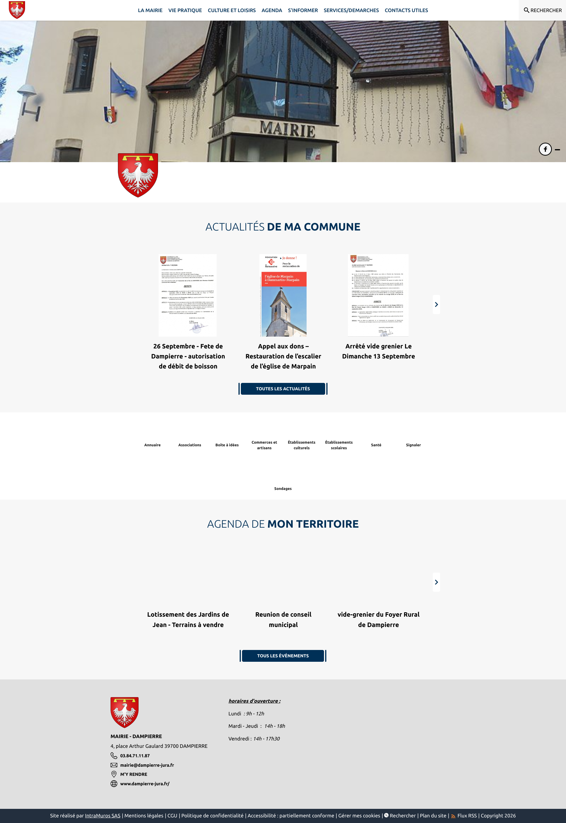 Aperçu du site