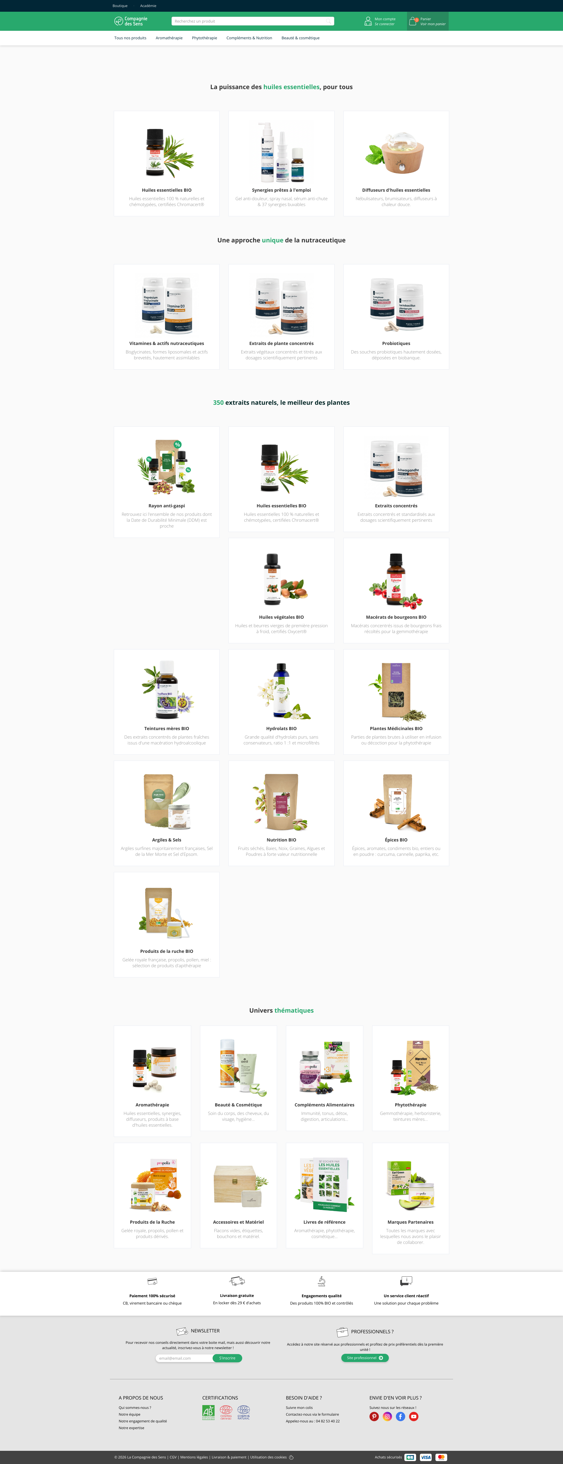 Aperçu du site