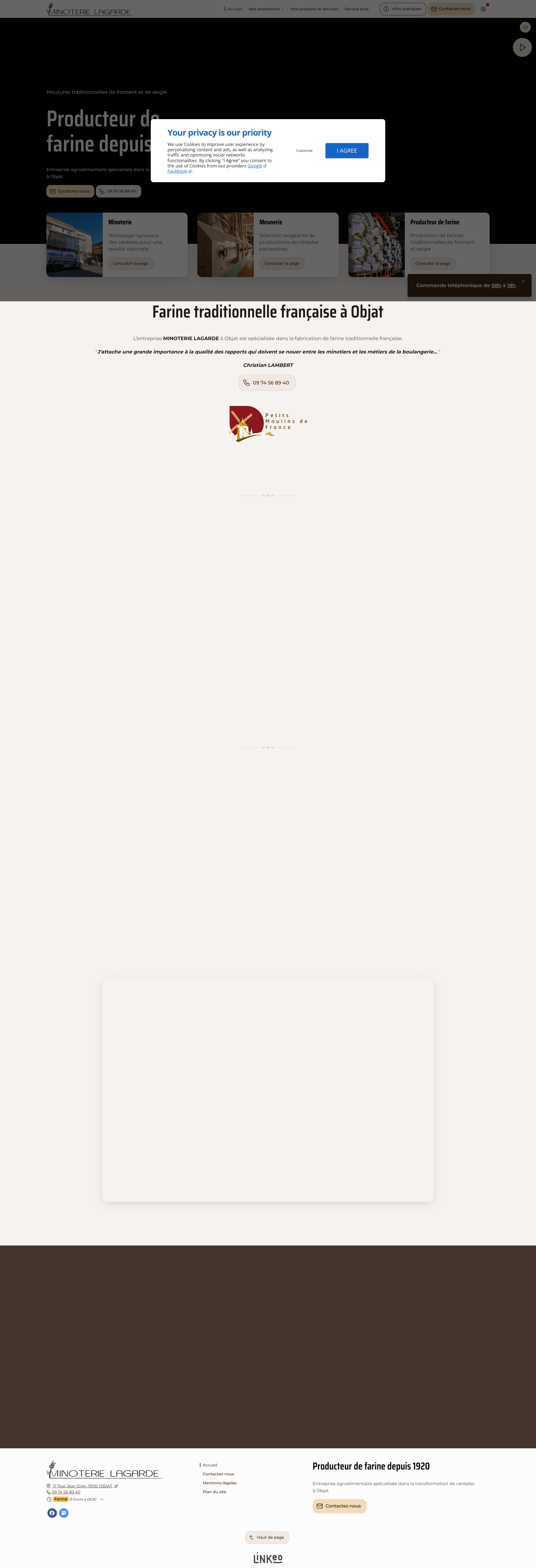 Aperçu du site