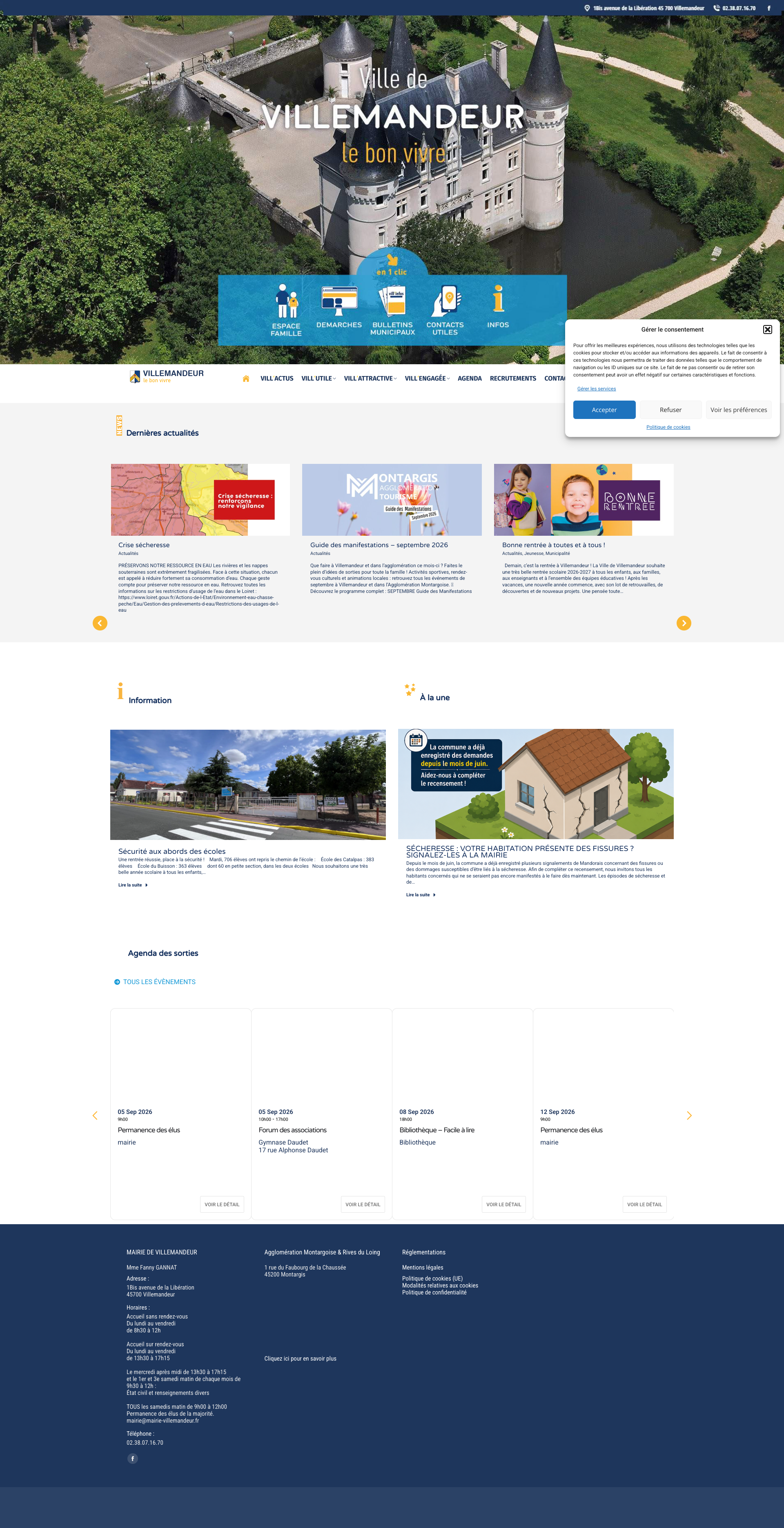 Aperçu du site