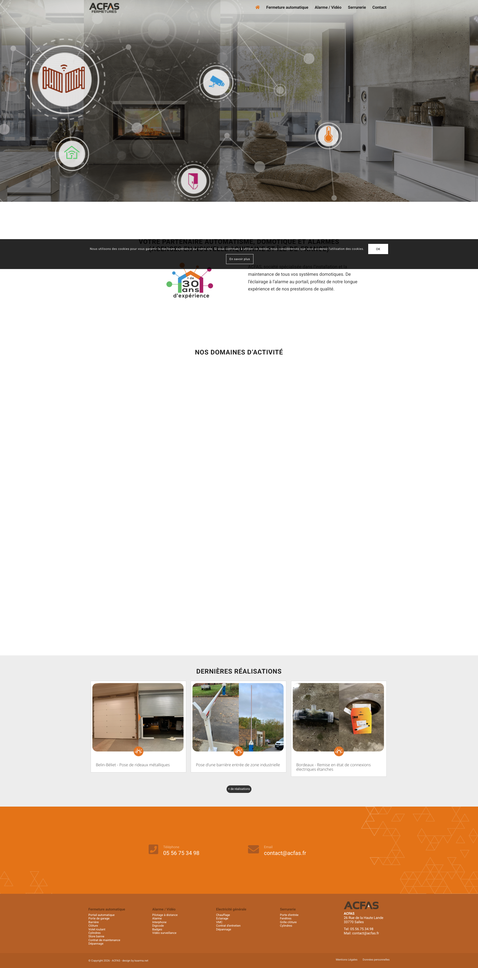 Aperçu du site