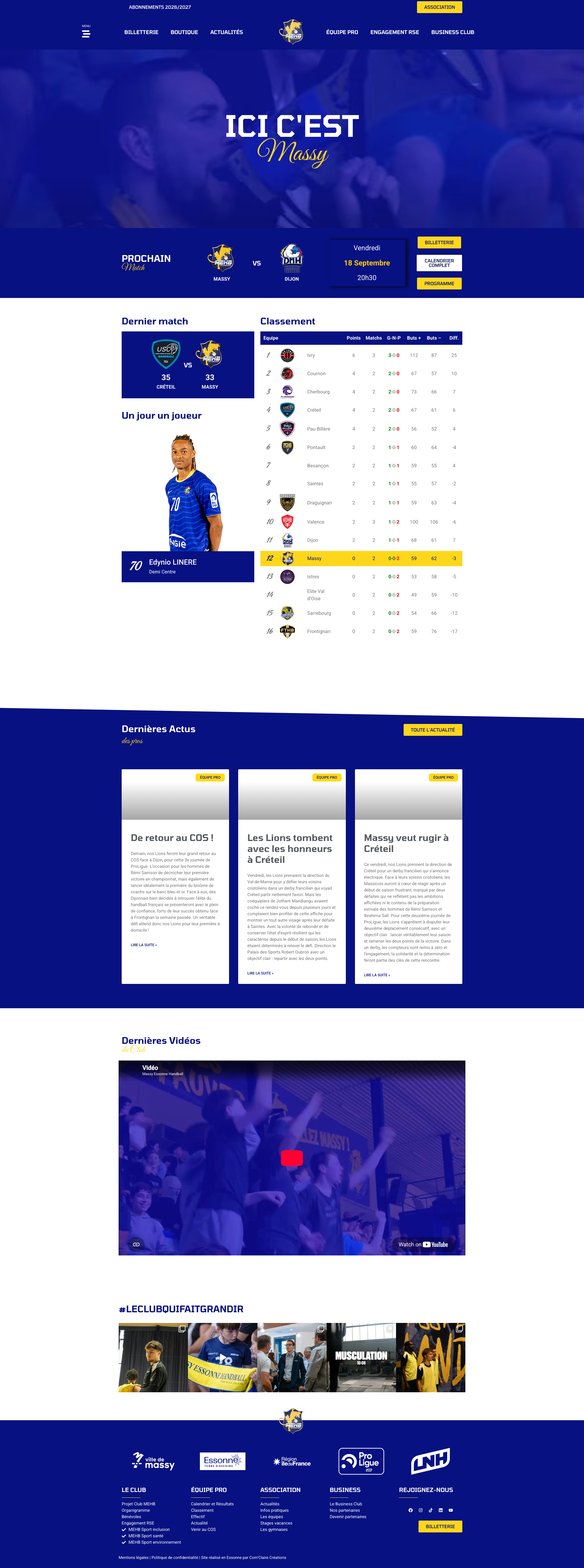 Aperçu du site