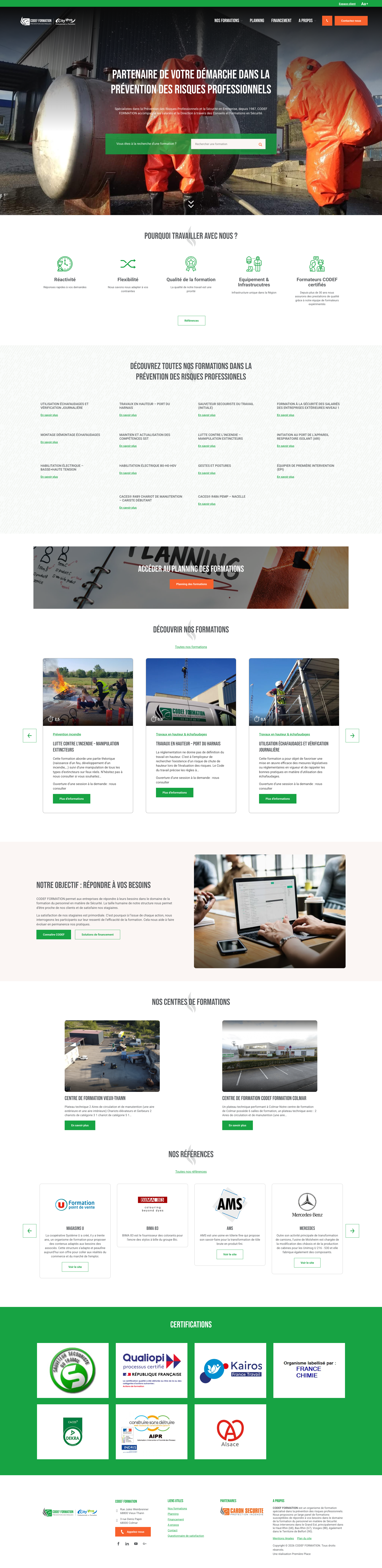 Aperçu du site