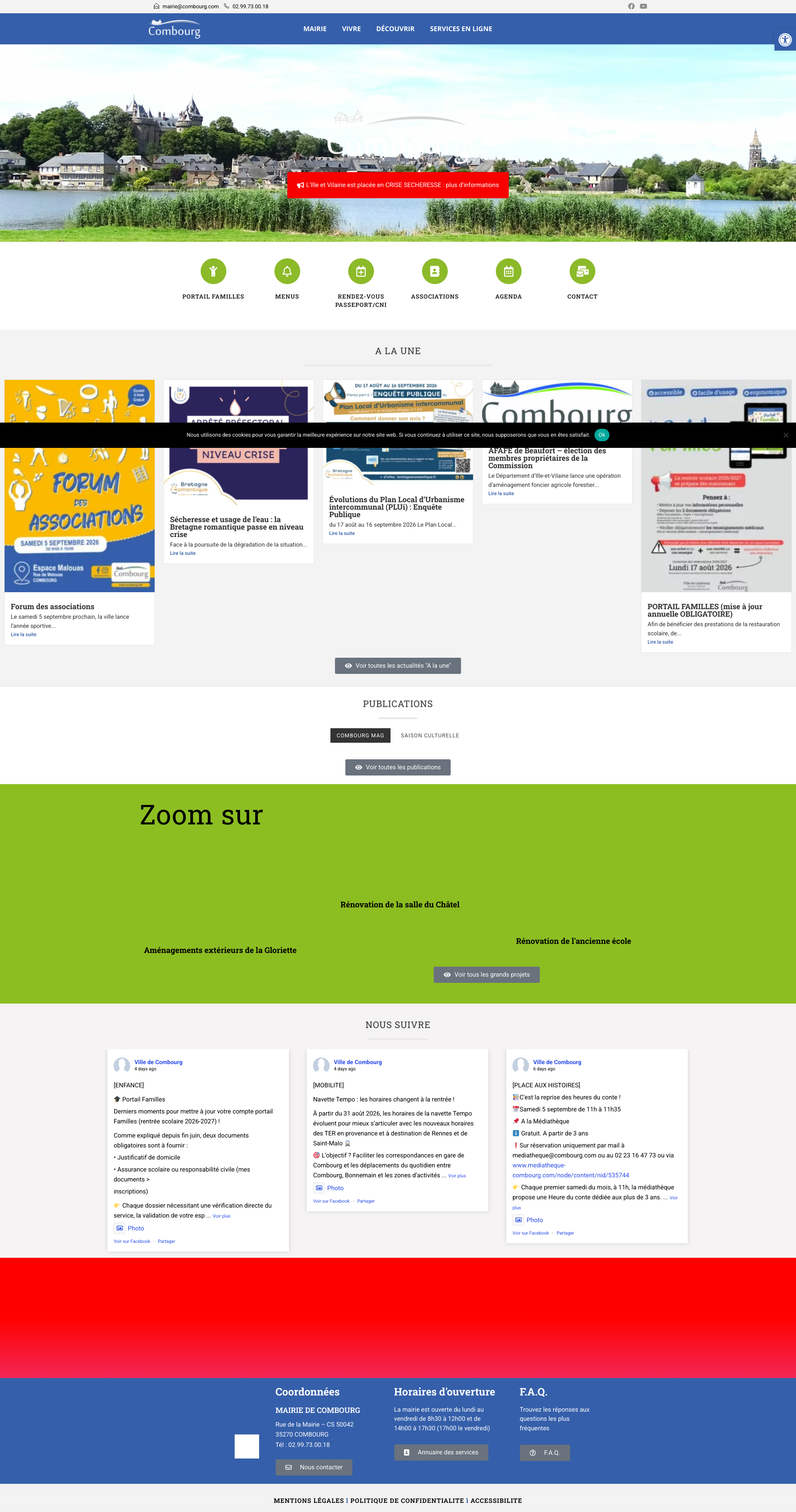Aperçu du site