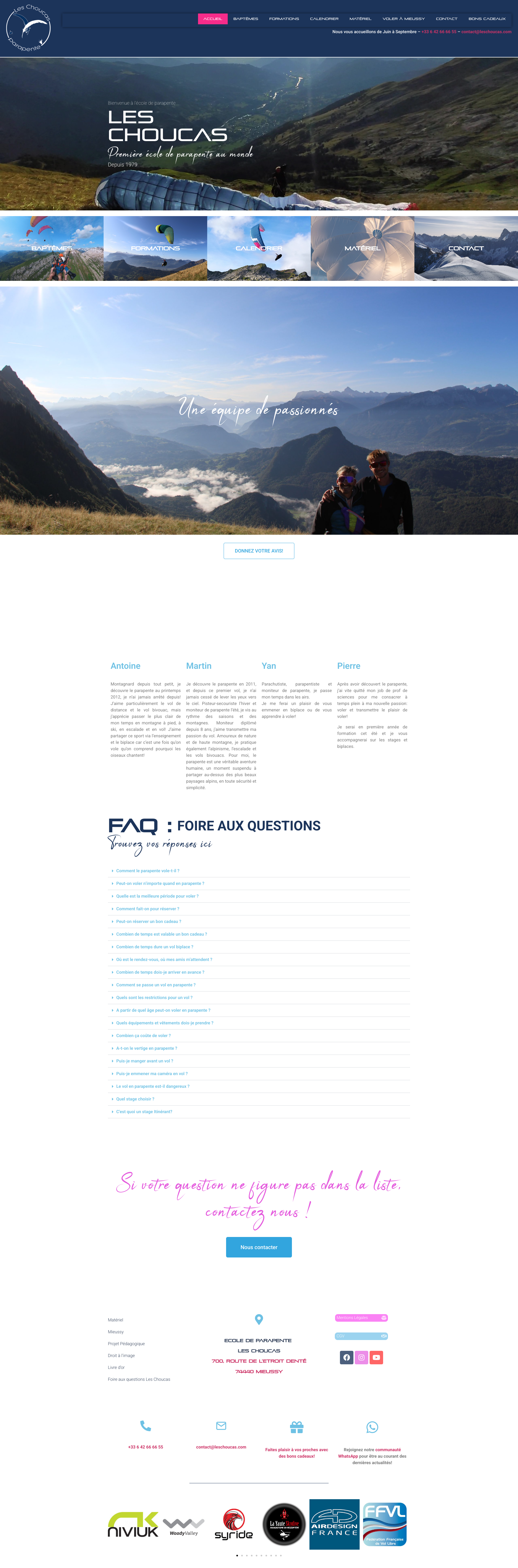 Aperçu du site