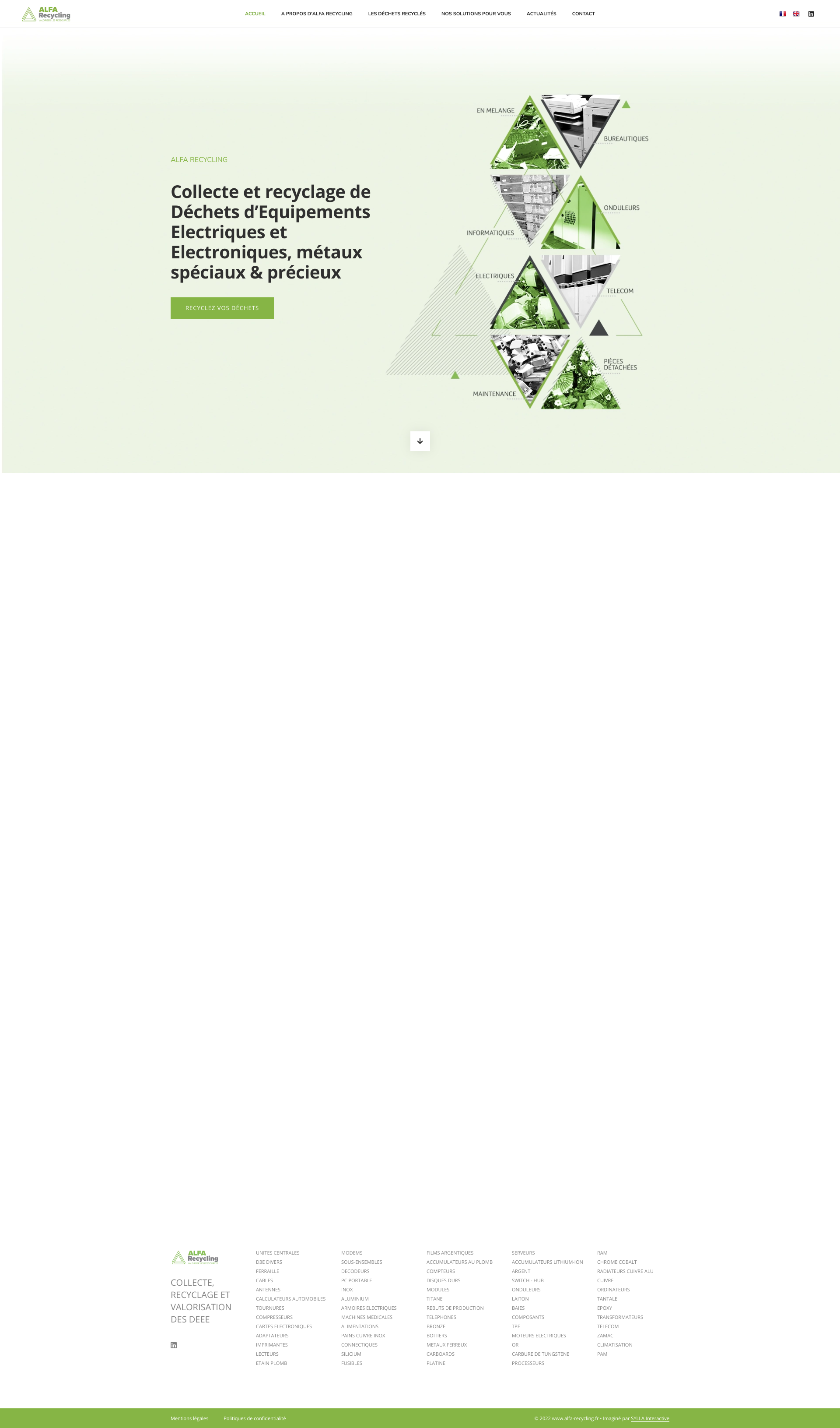 Aperçu du site