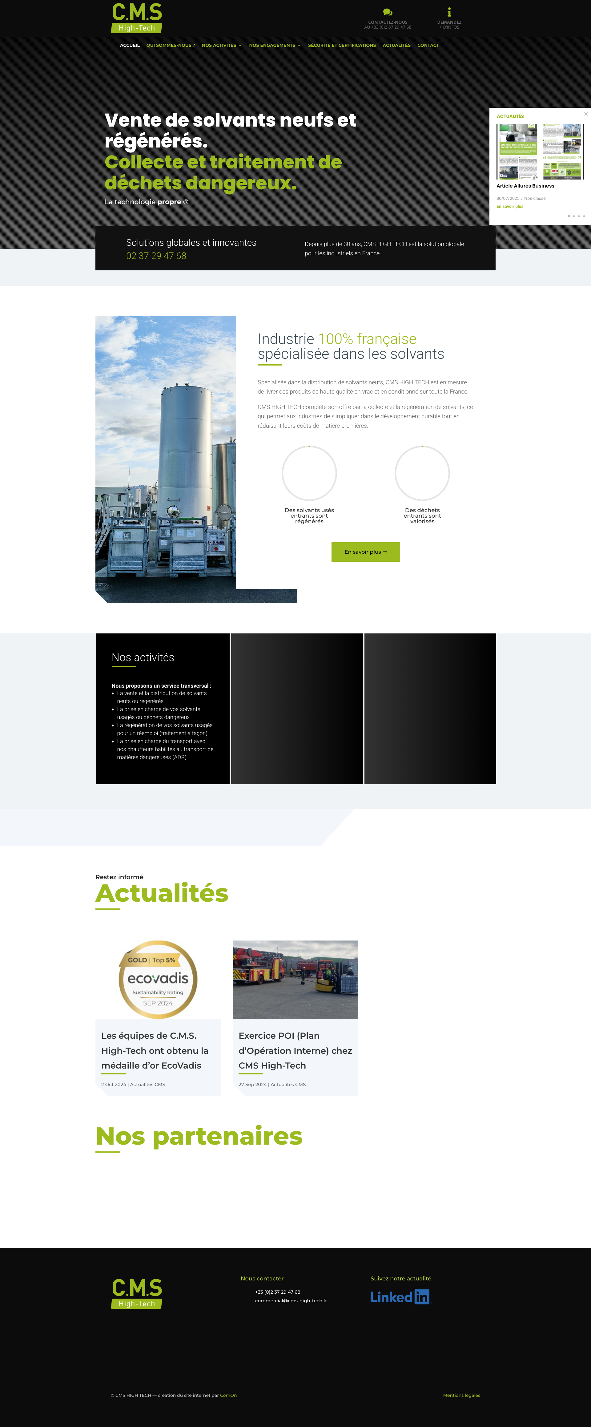 Aperçu du site
