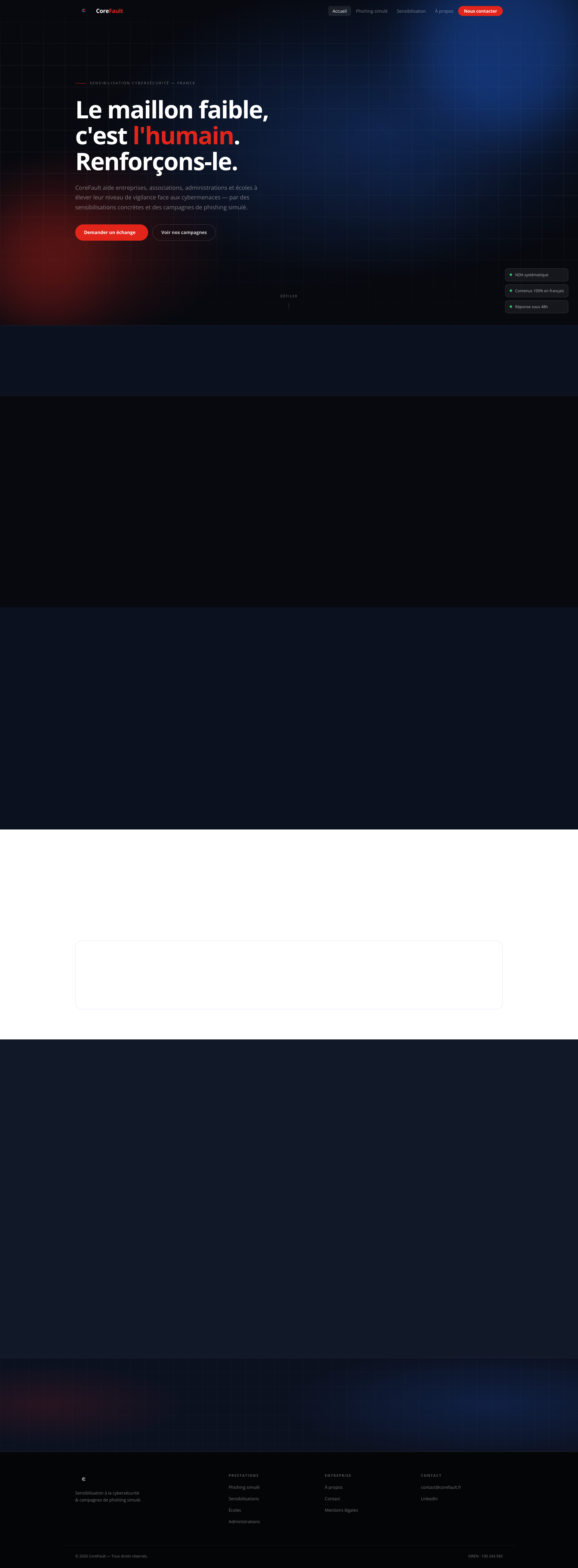 Aperçu du site