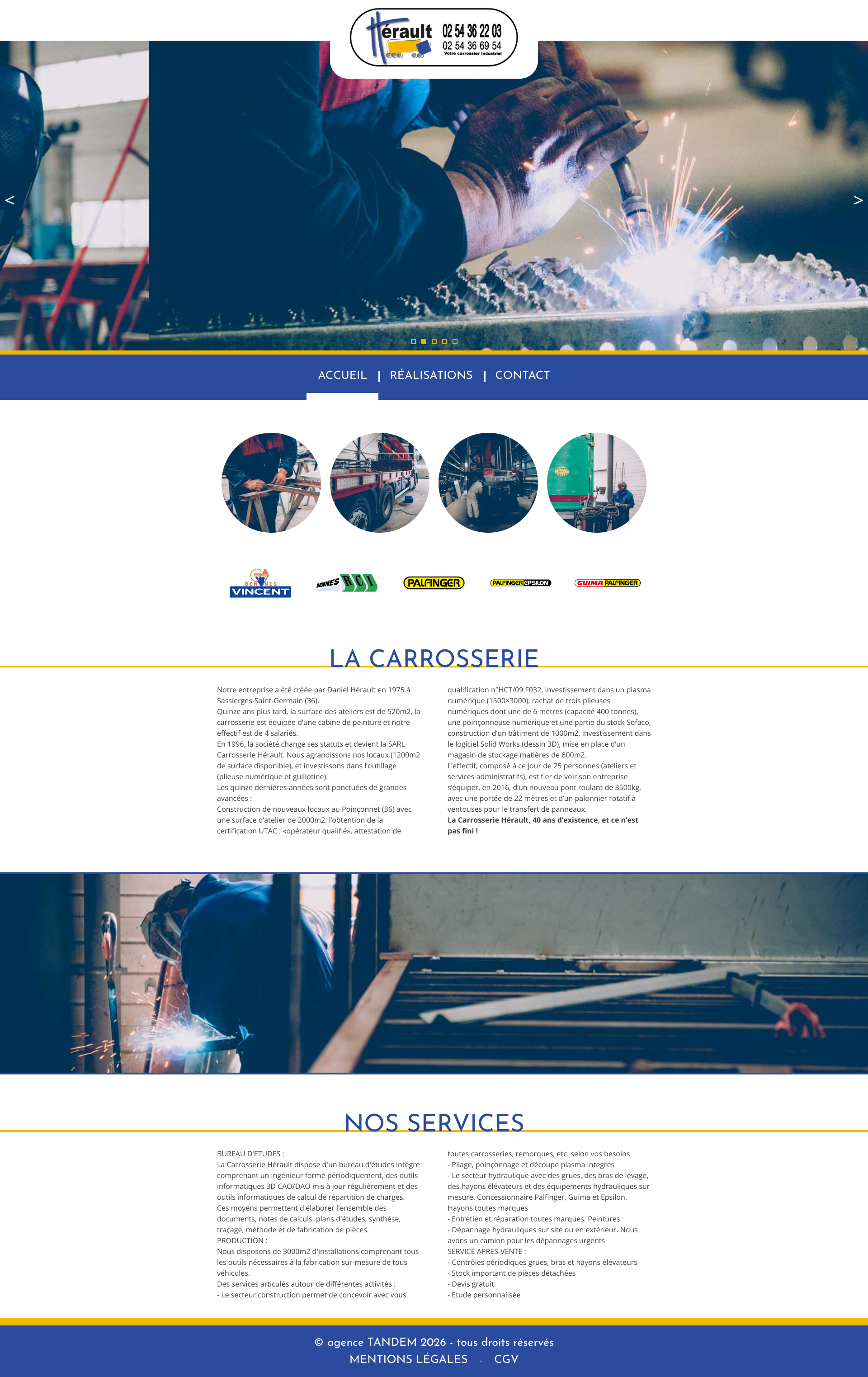 Aperçu du site