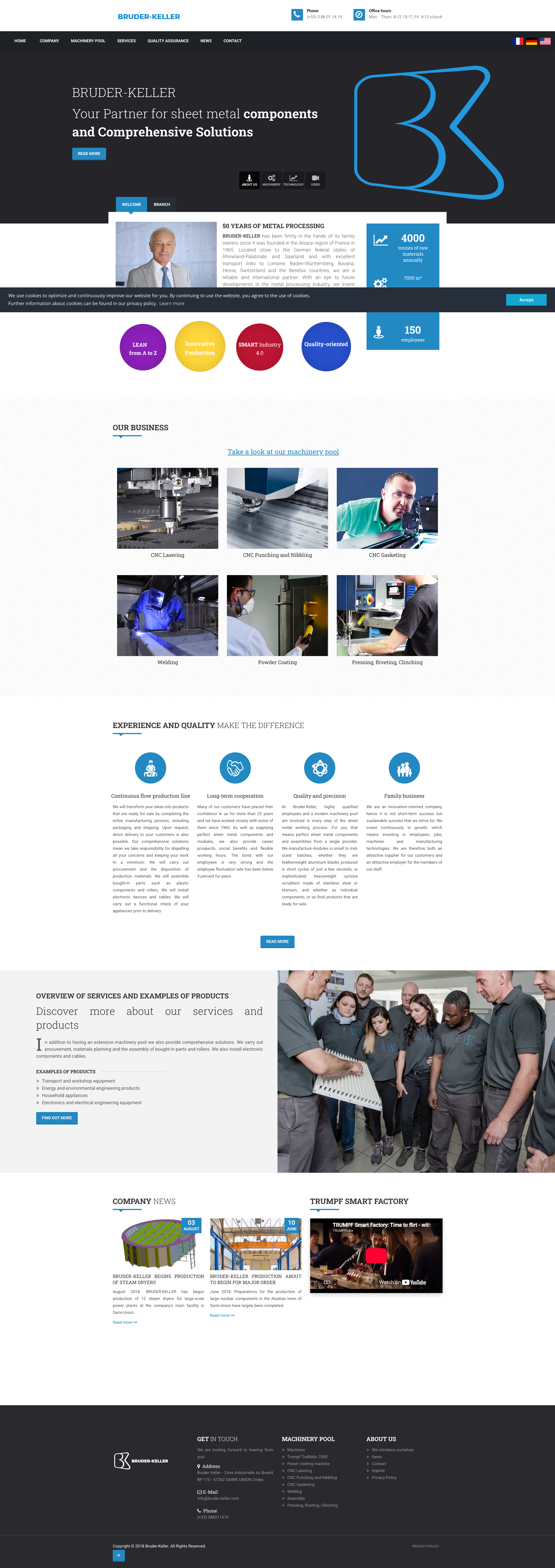 Aperçu du site