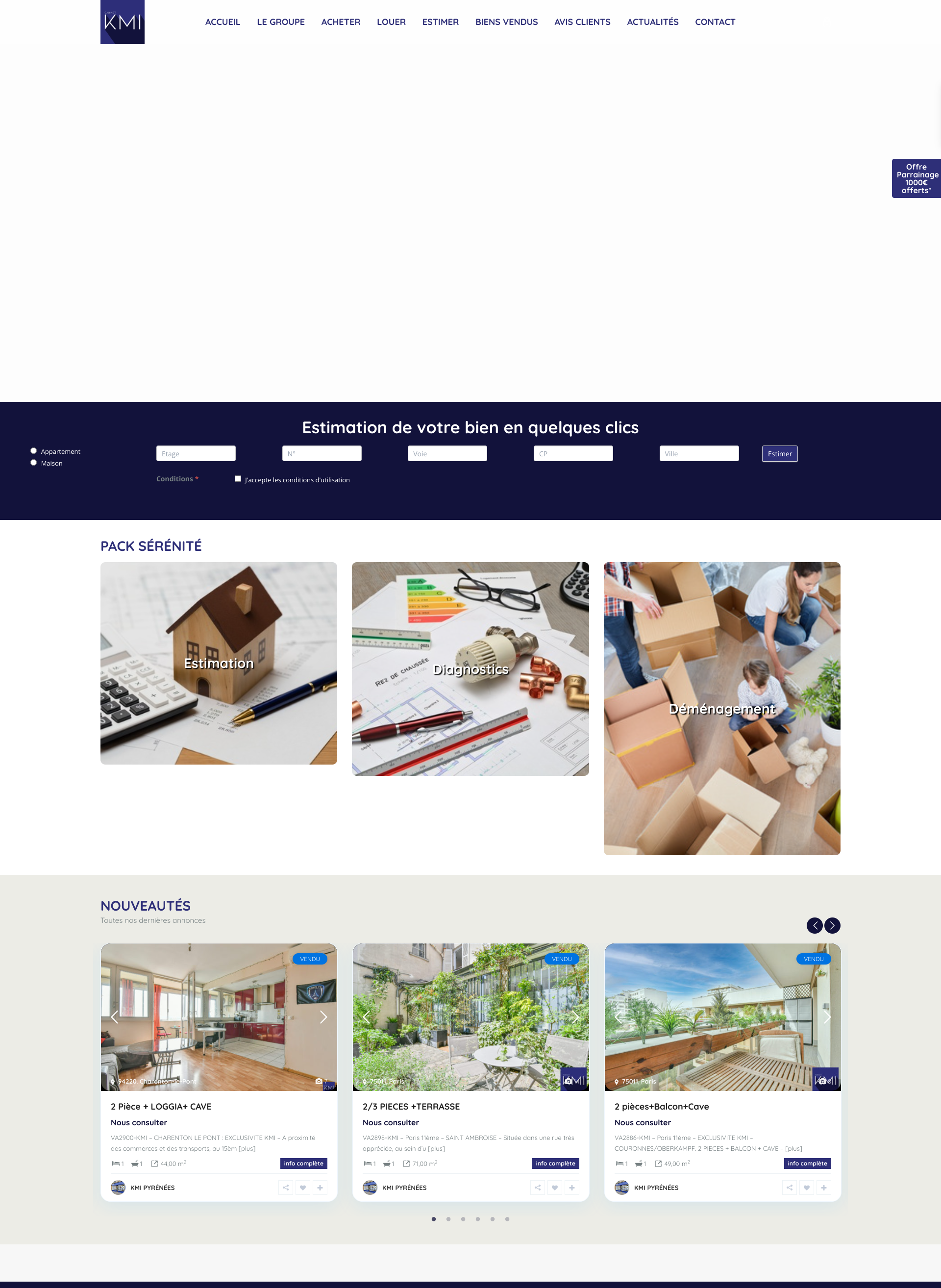 Aperçu du site