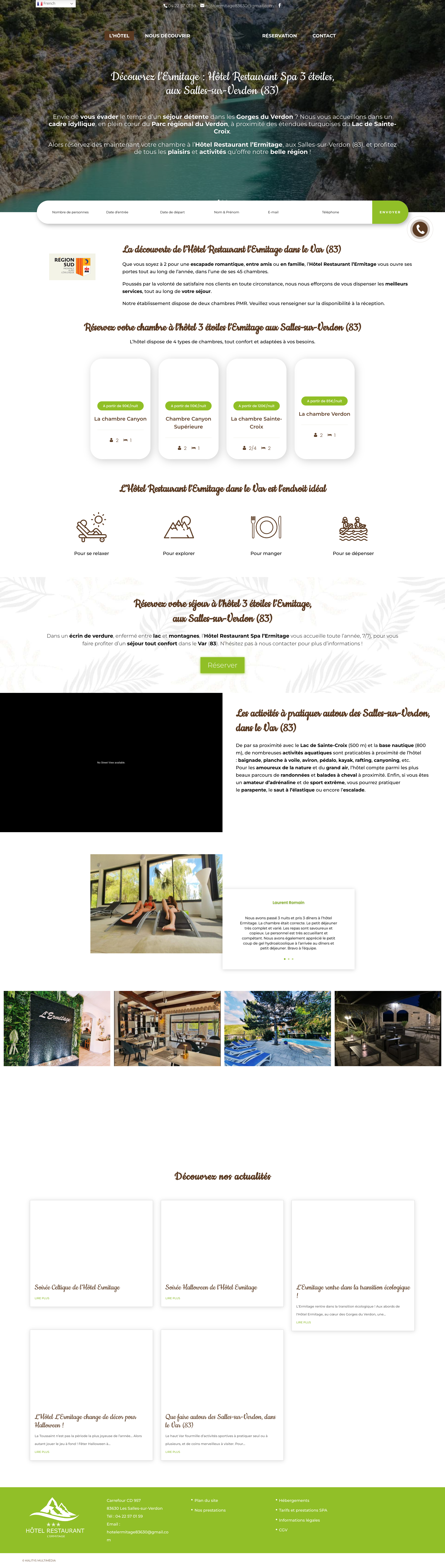 Aperçu du site