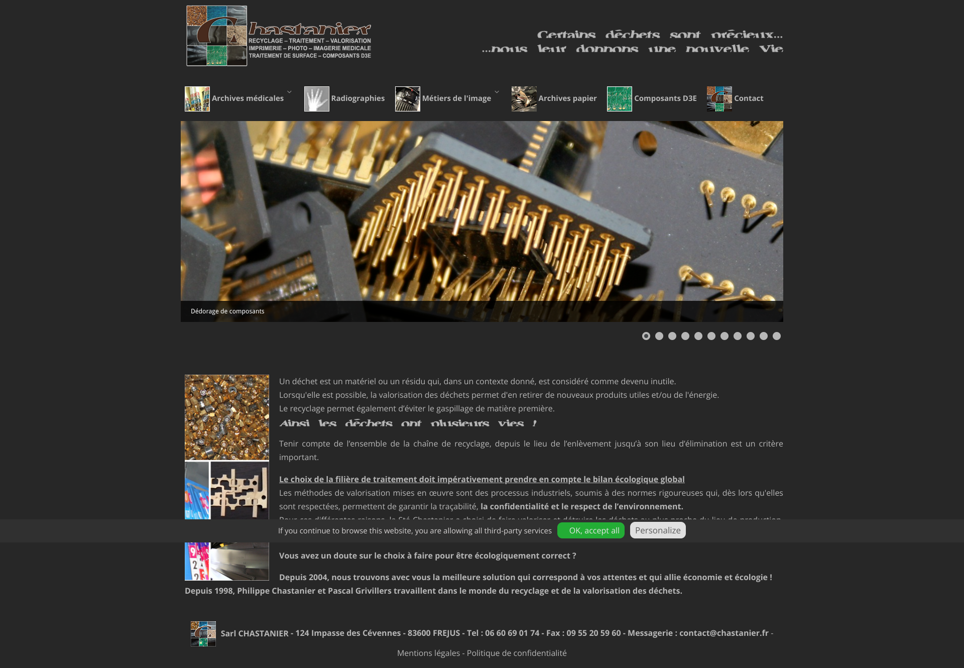 Aperçu du site