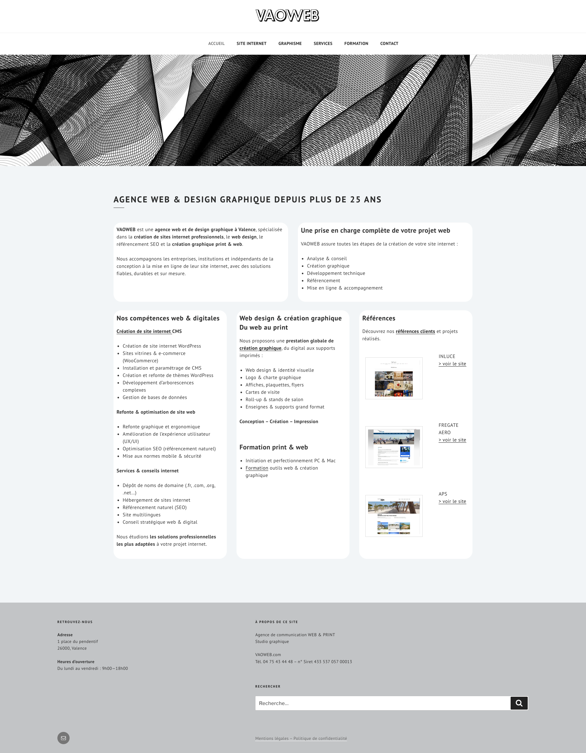 Aperçu du site