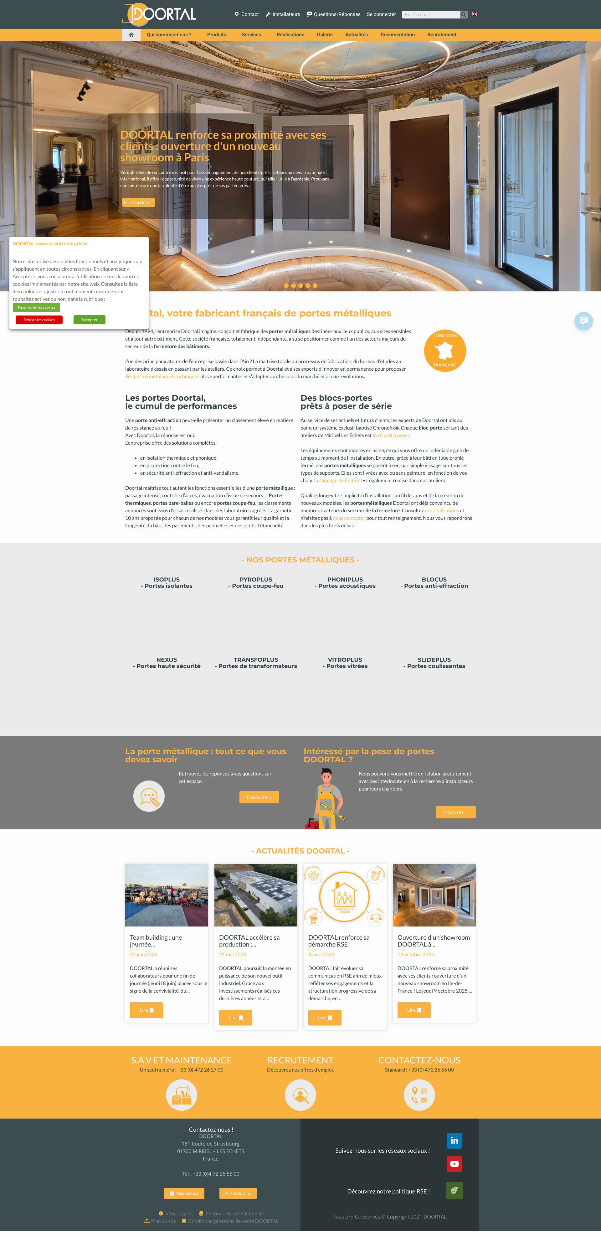 Aperçu du site
