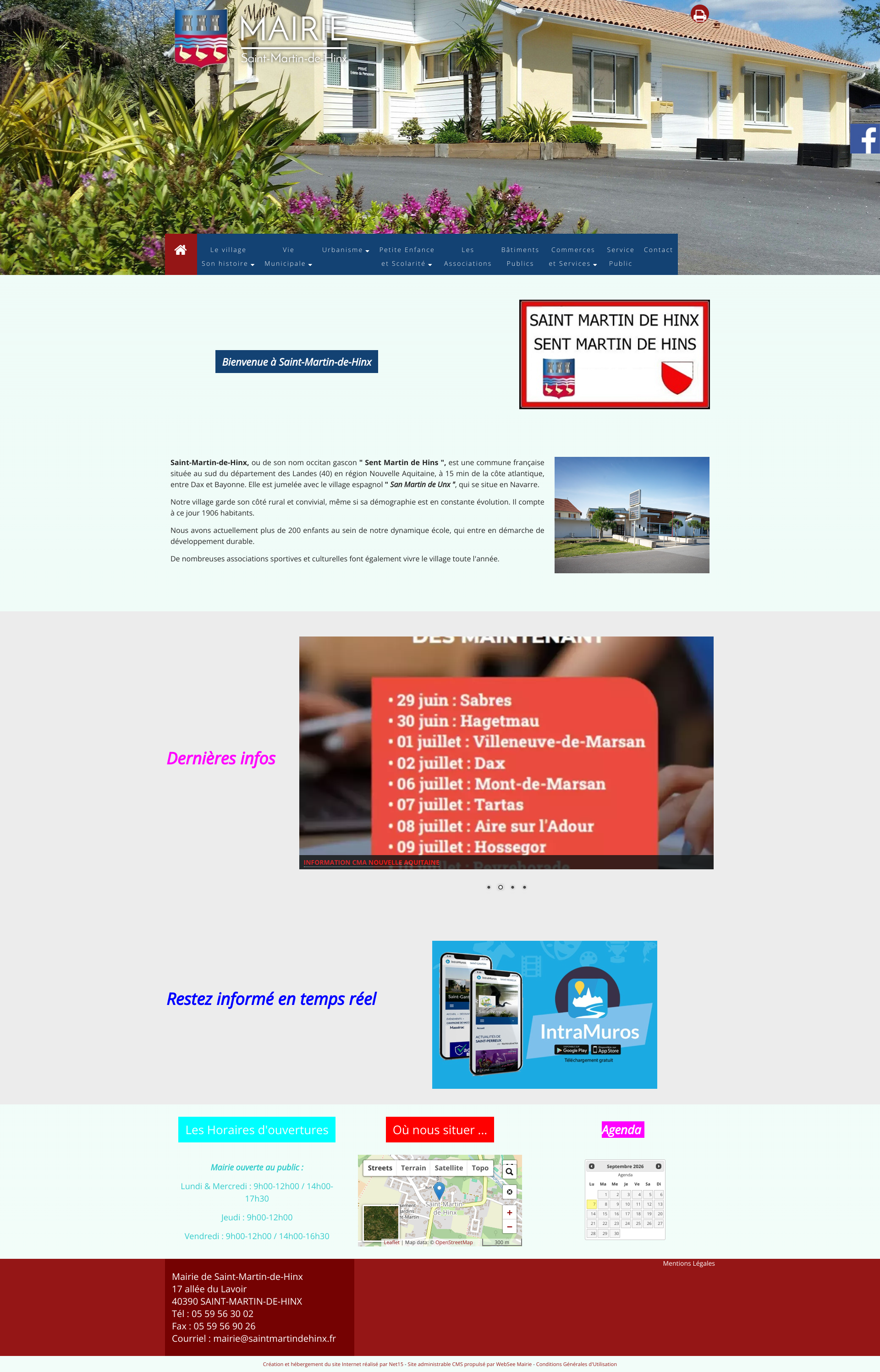 Aperçu du site
