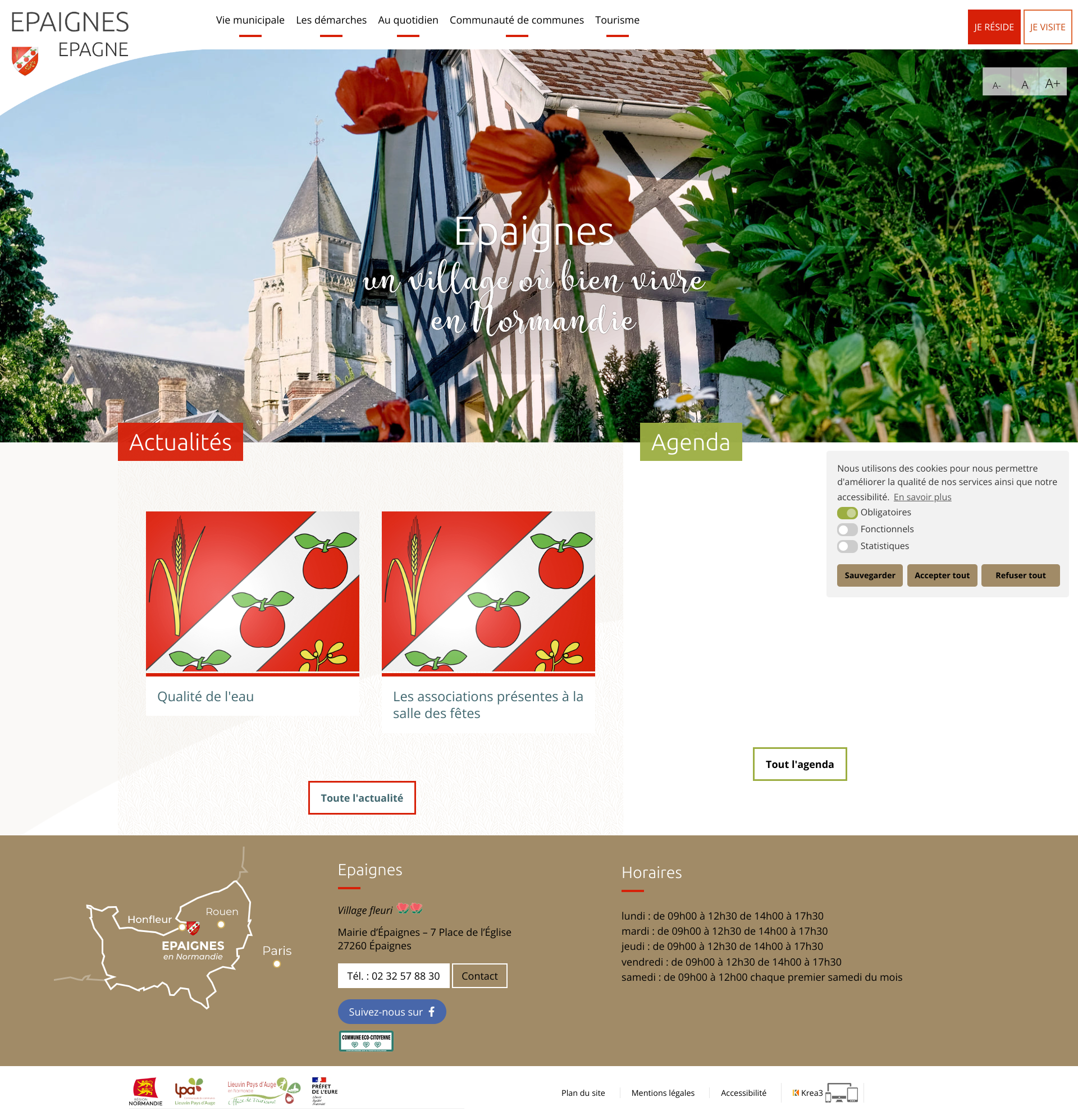 Aperçu du site