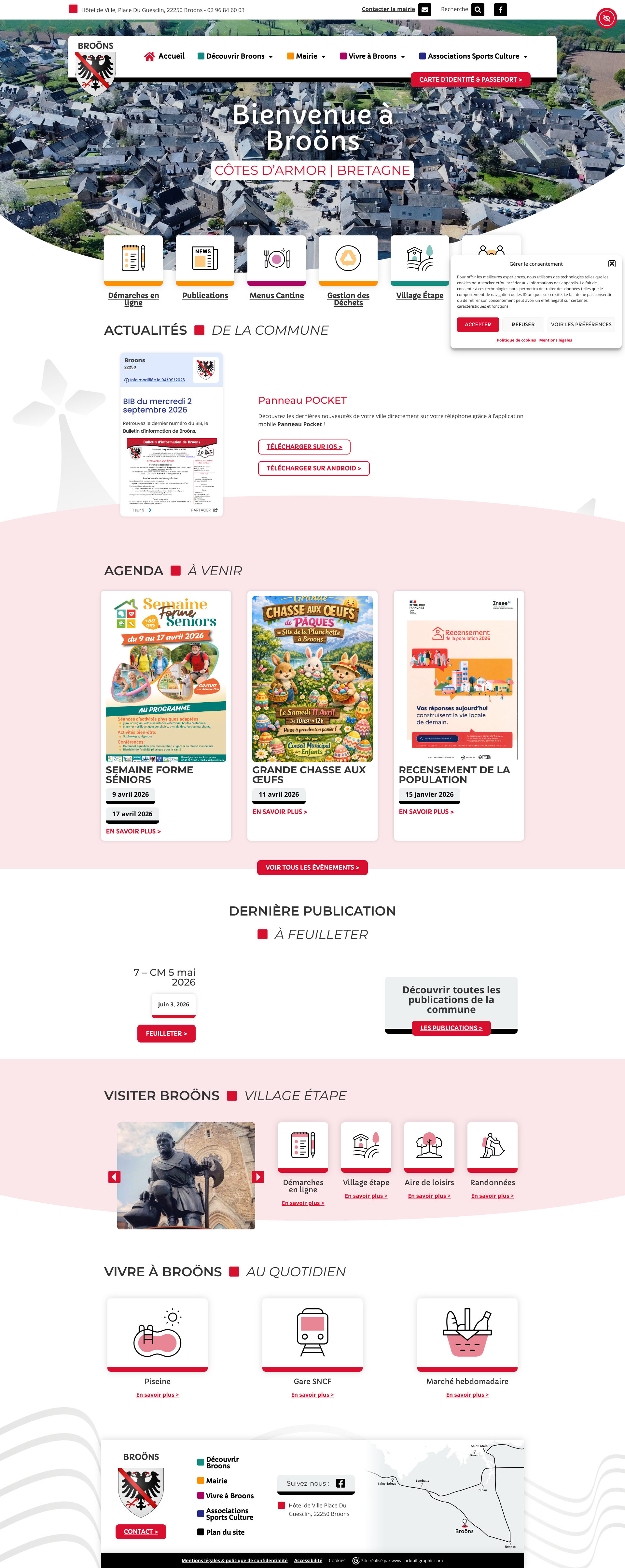 Aperçu du site