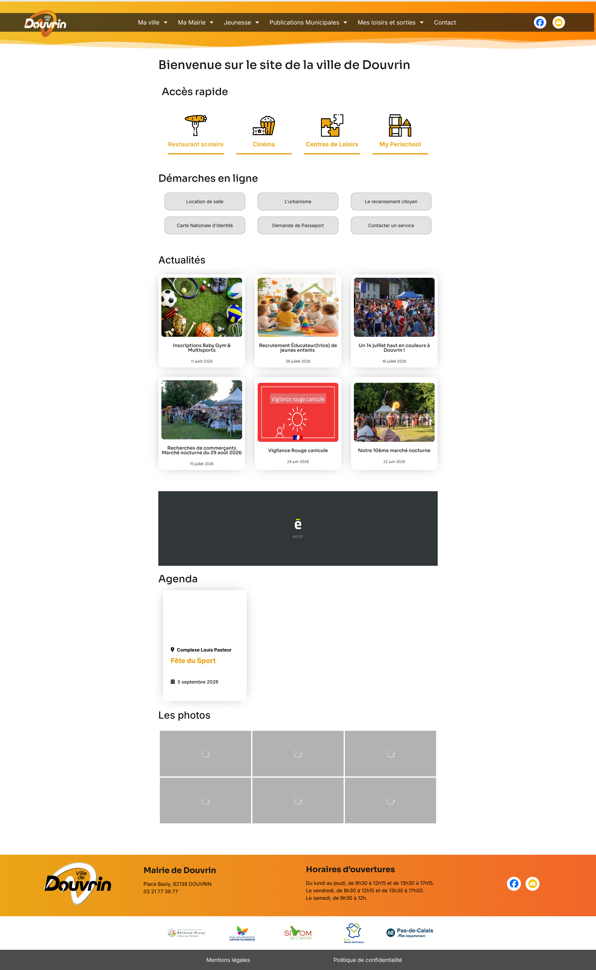 Aperçu du site
