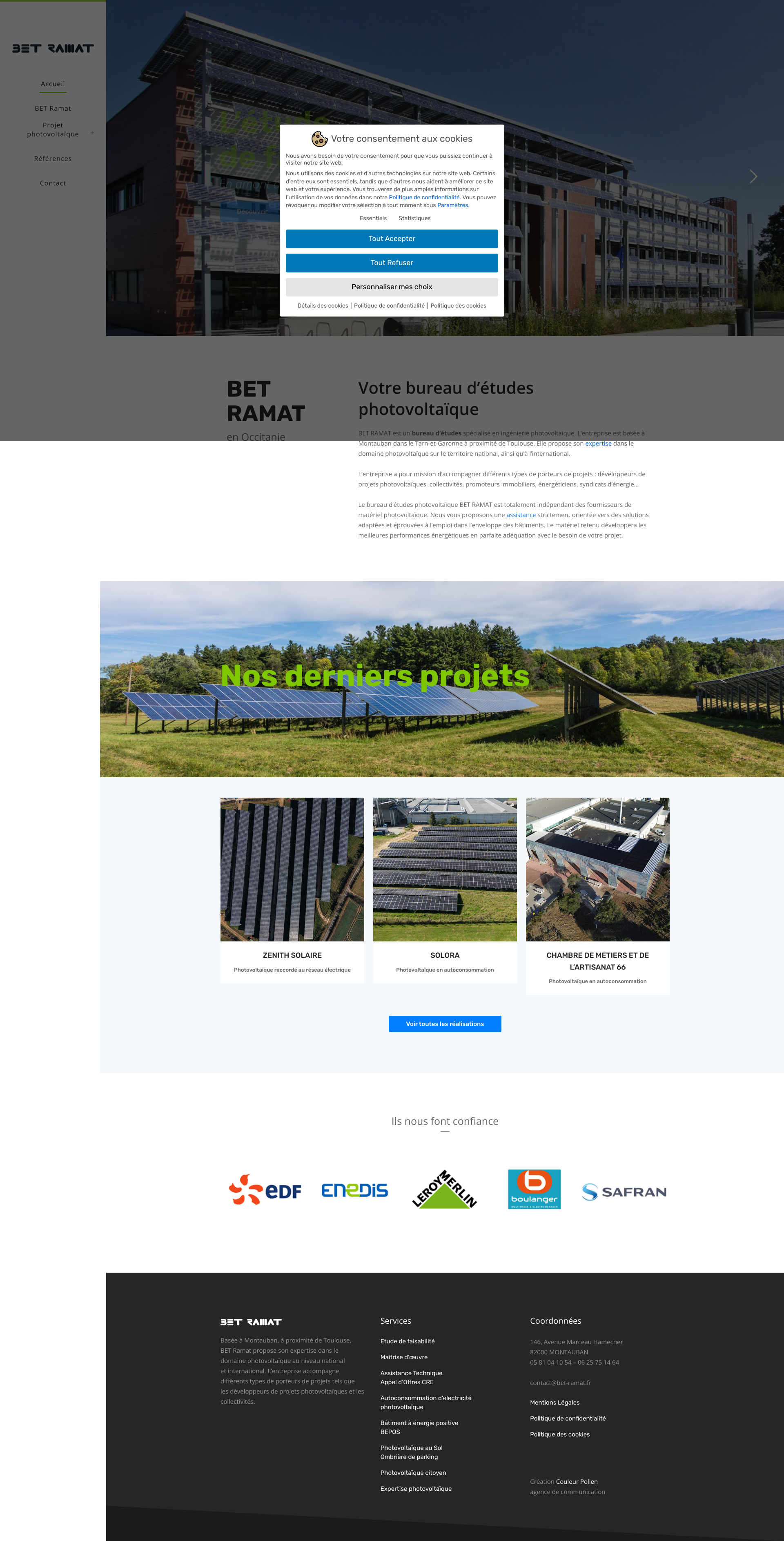 Aperçu du site