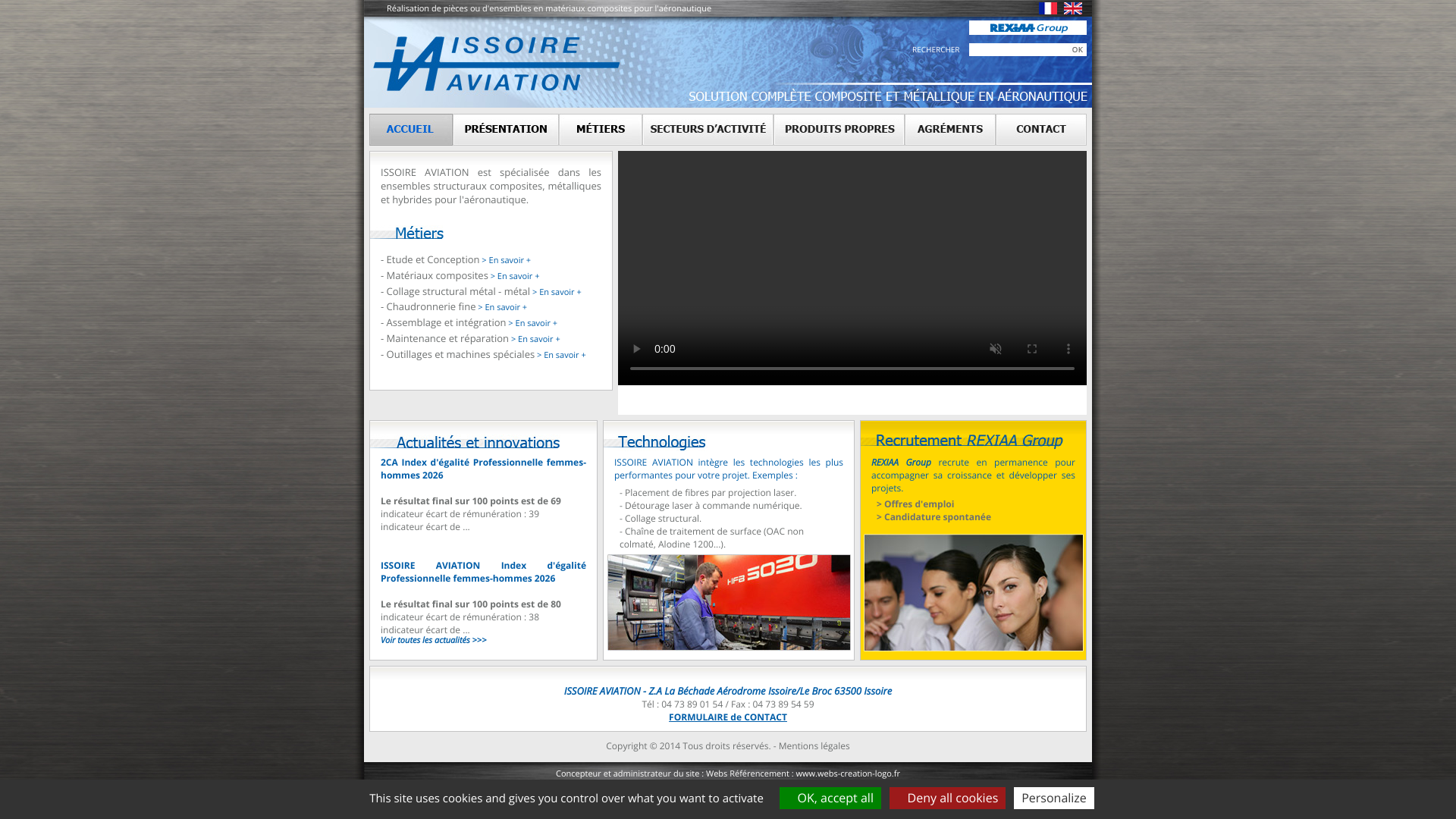 Aperçu du site
