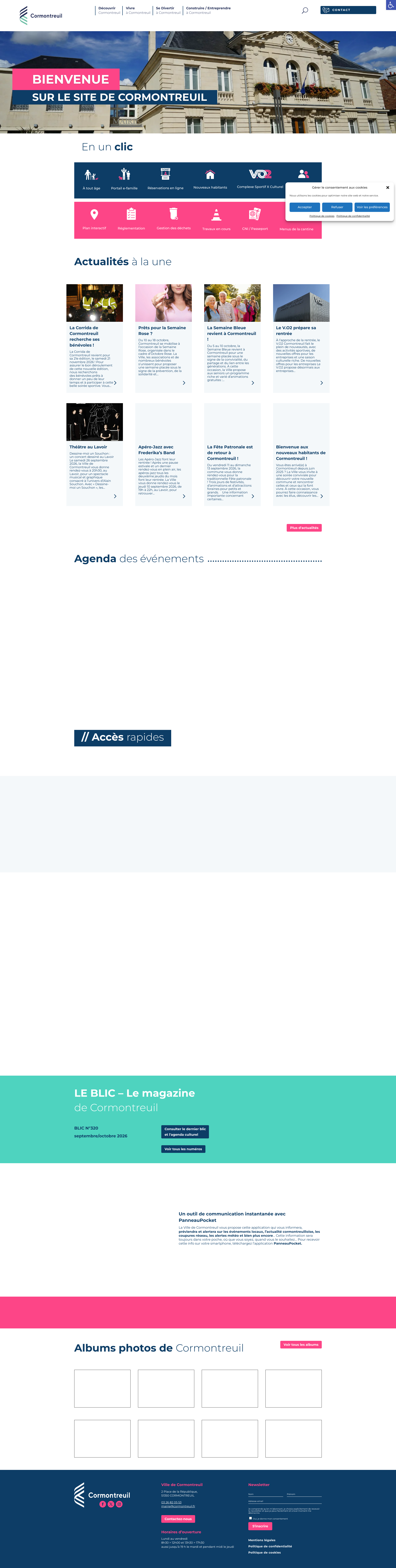 Aperçu du site
