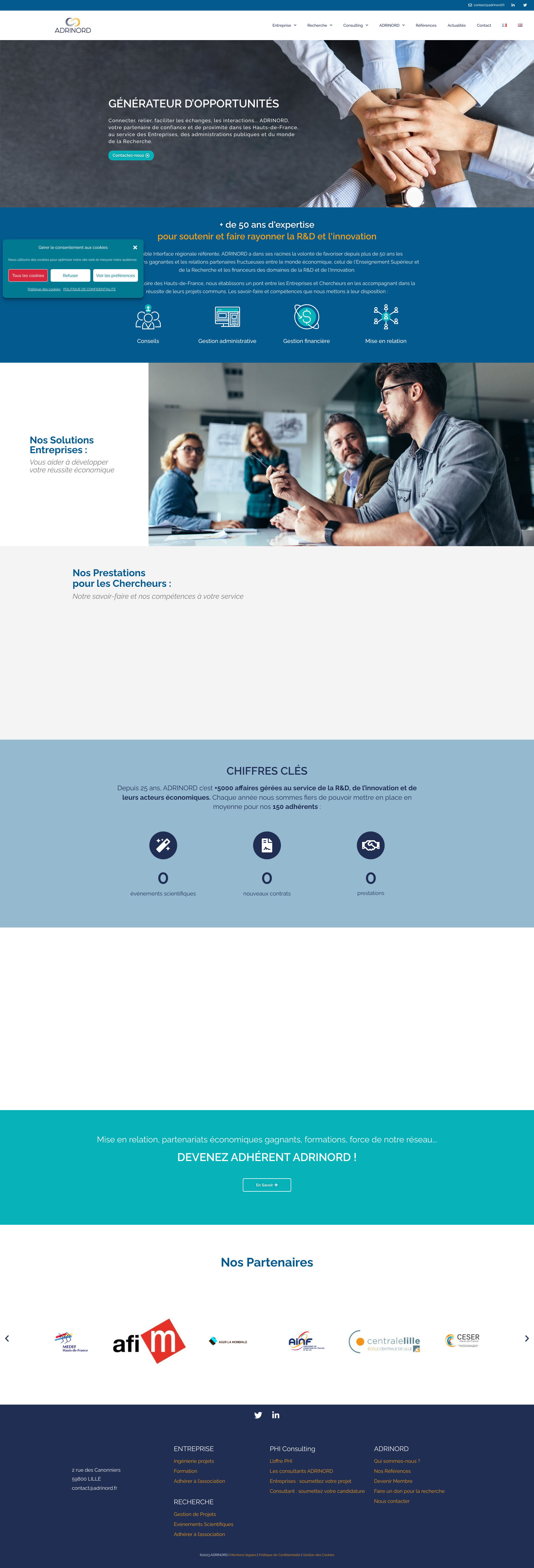 Aperçu du site