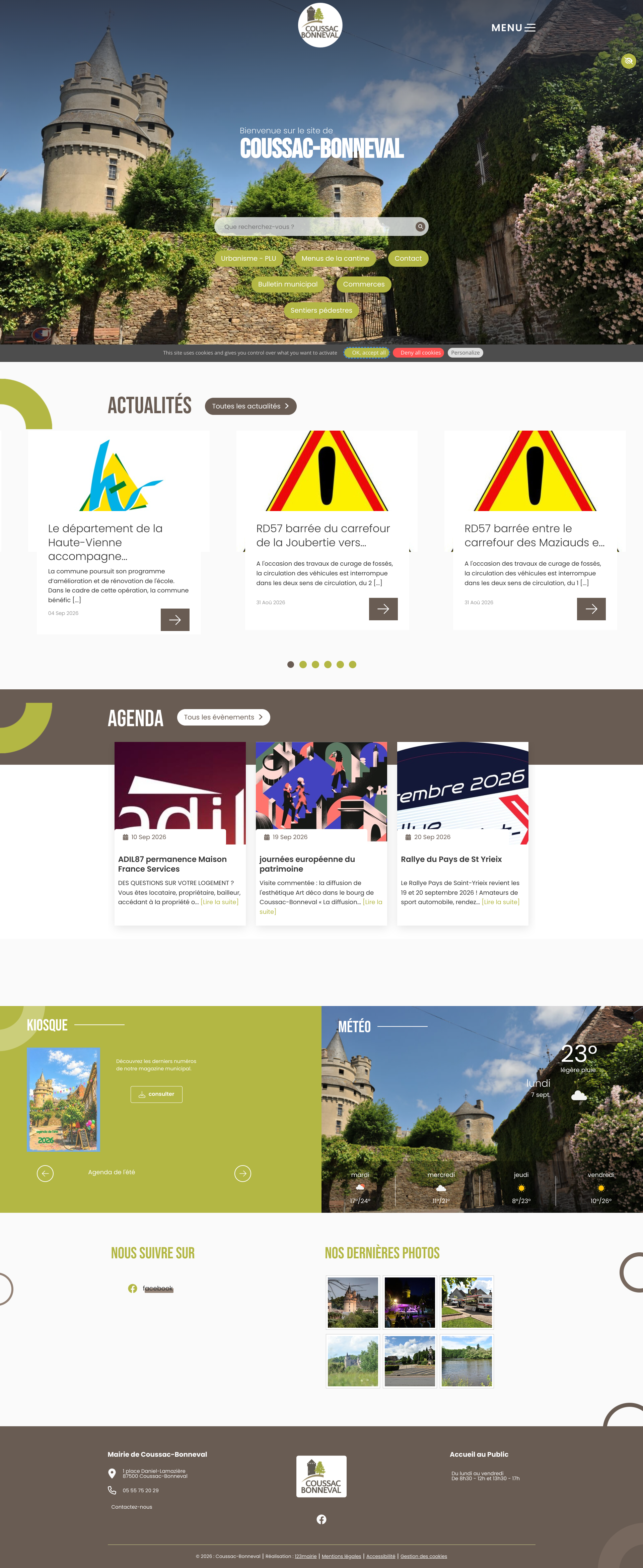 Aperçu du site