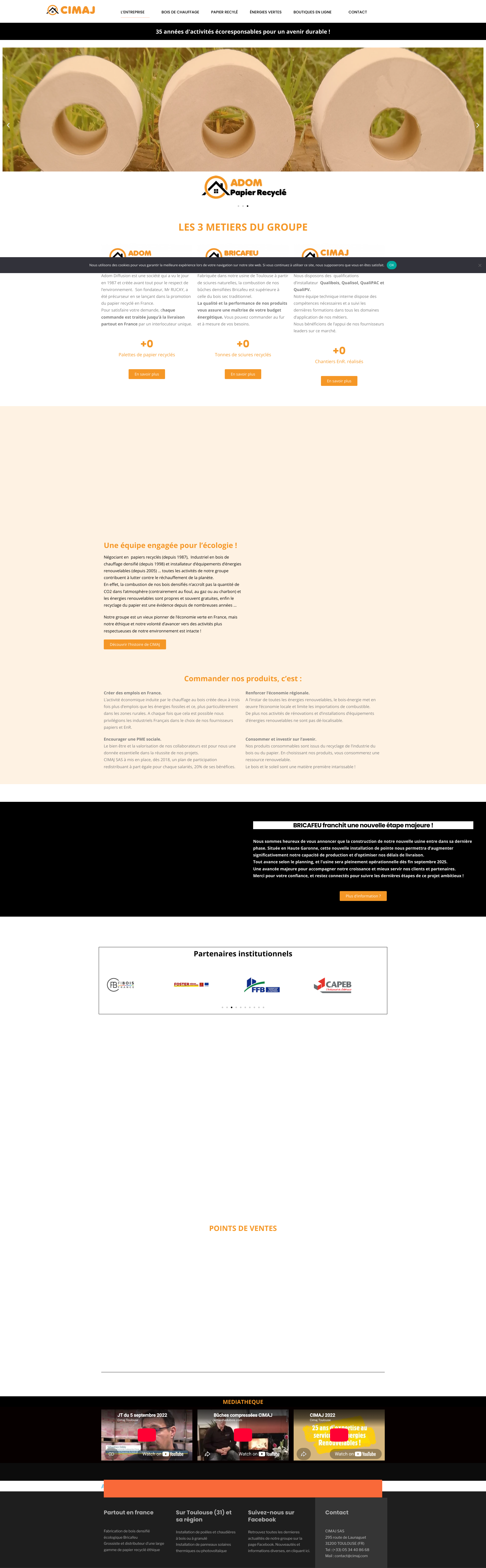 Aperçu du site
