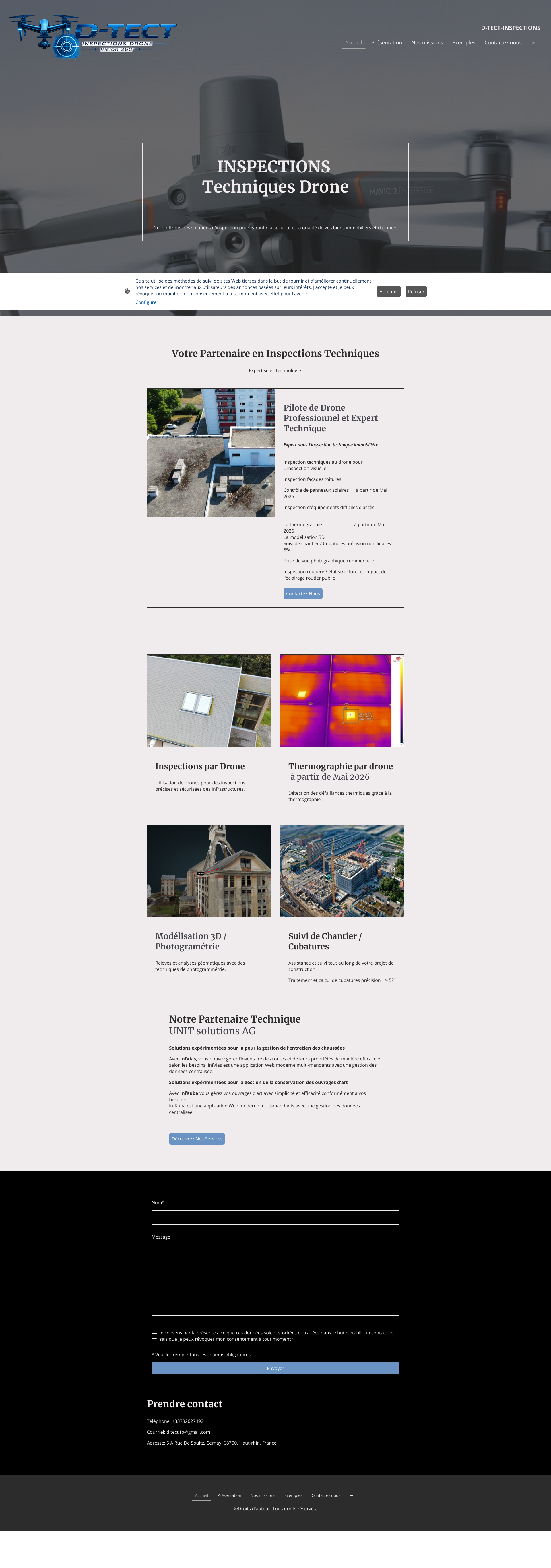 Aperçu du site