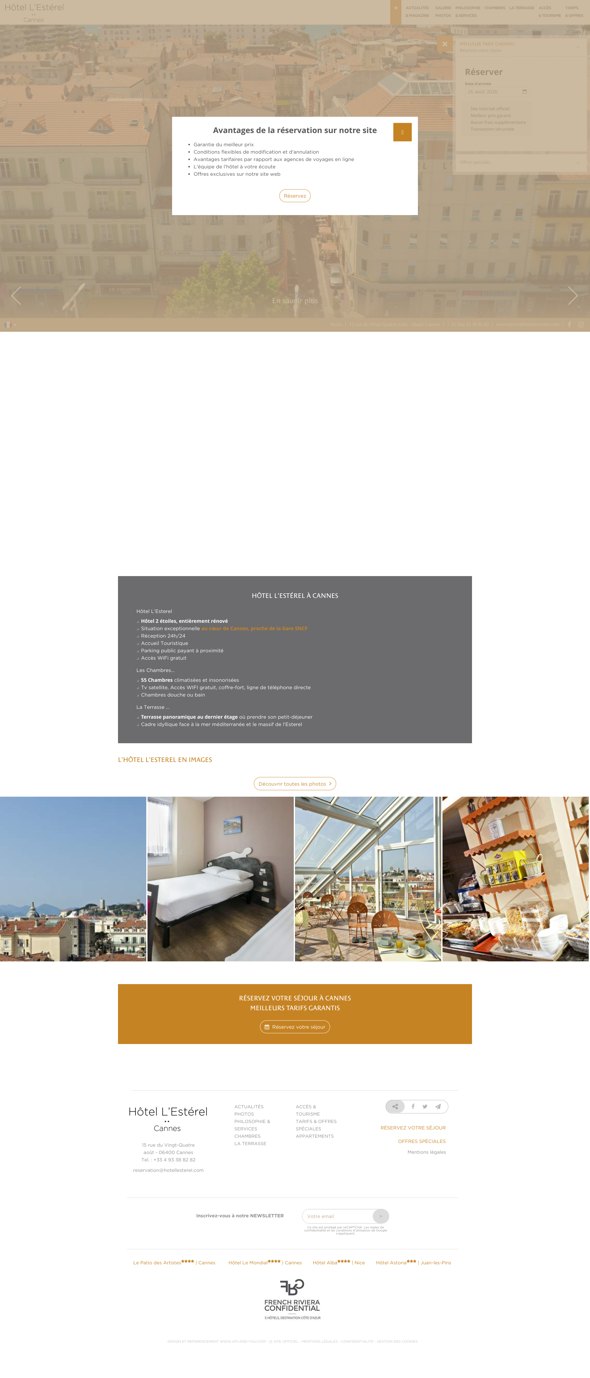 Aperçu du site