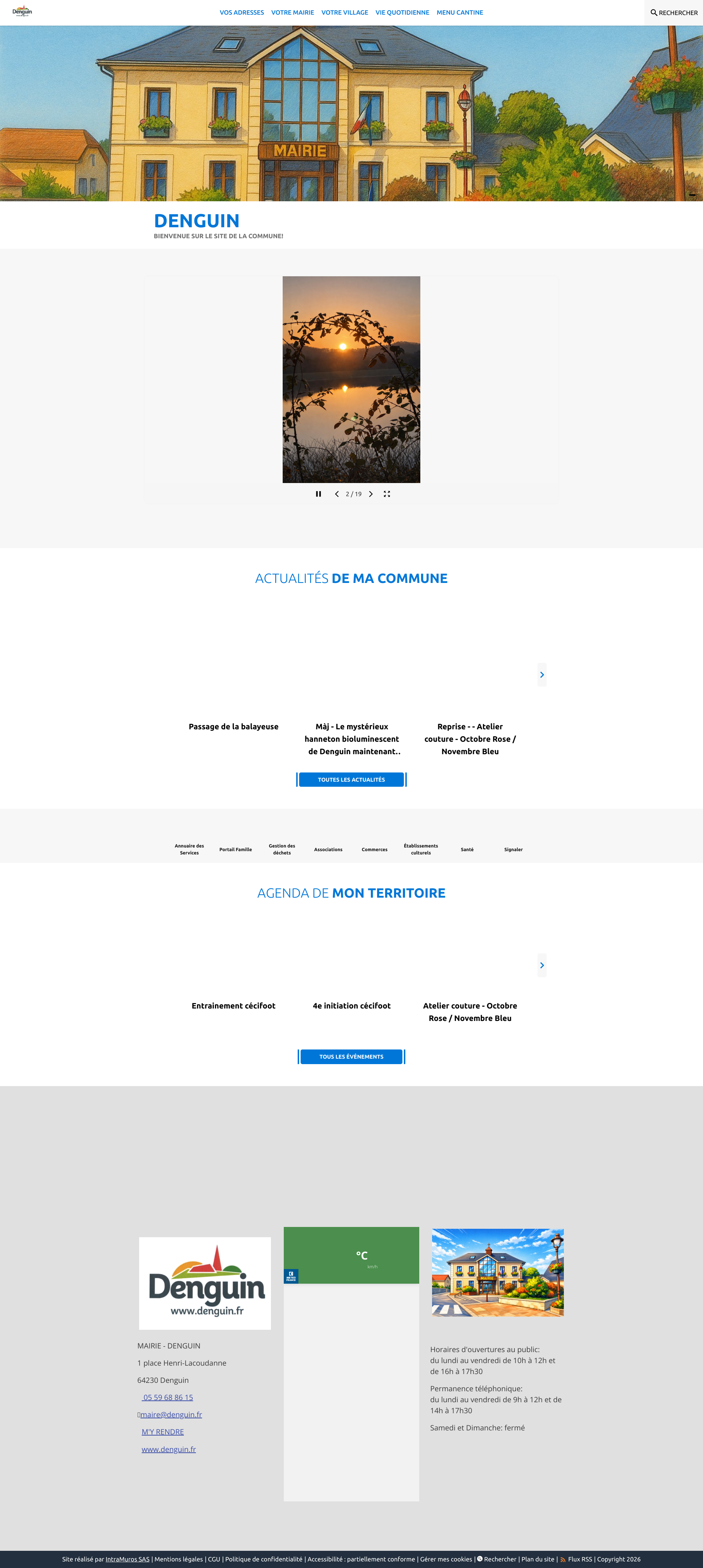 Aperçu du site