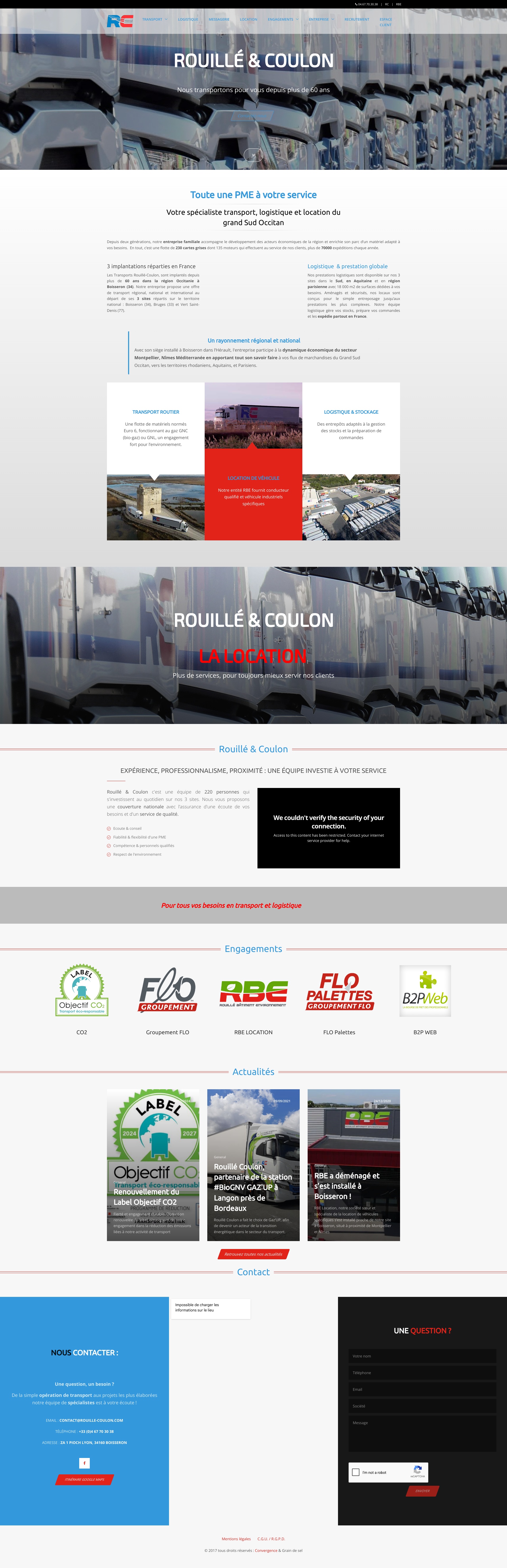 Aperçu du site