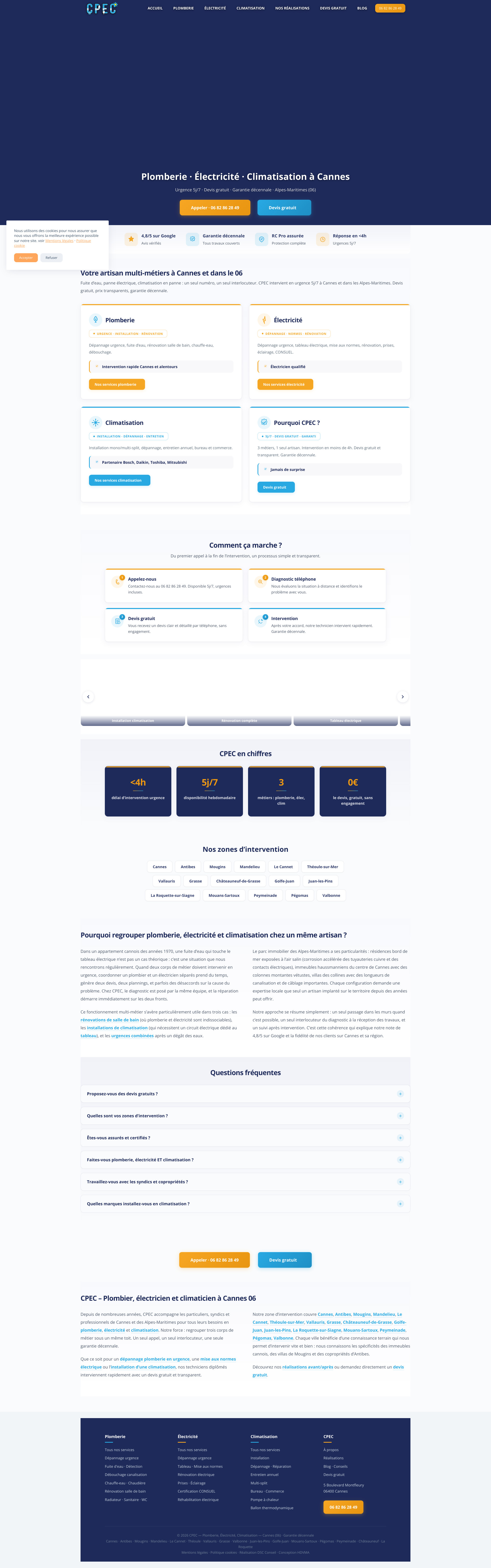 Aperçu du site