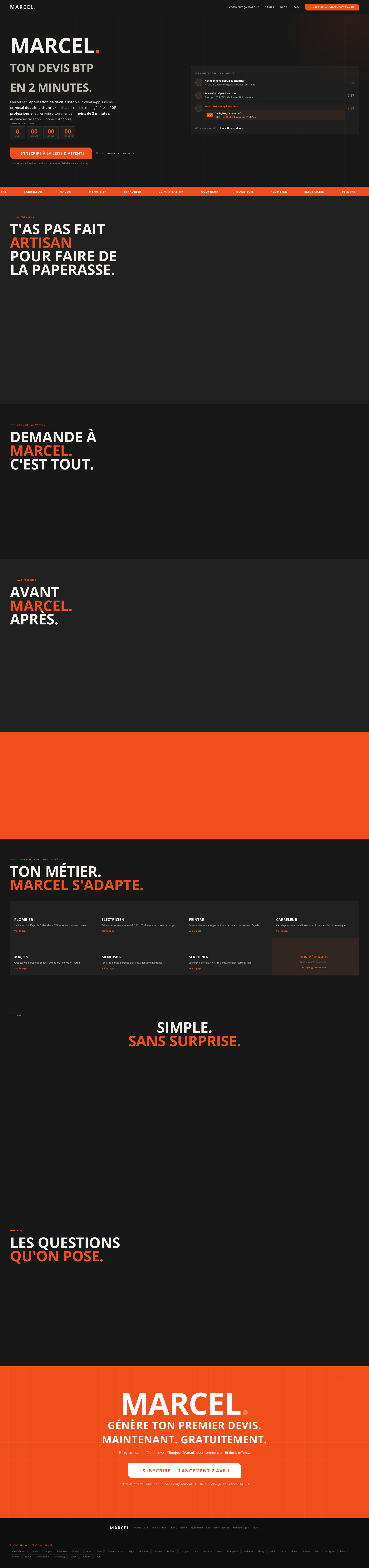 Aperçu du site