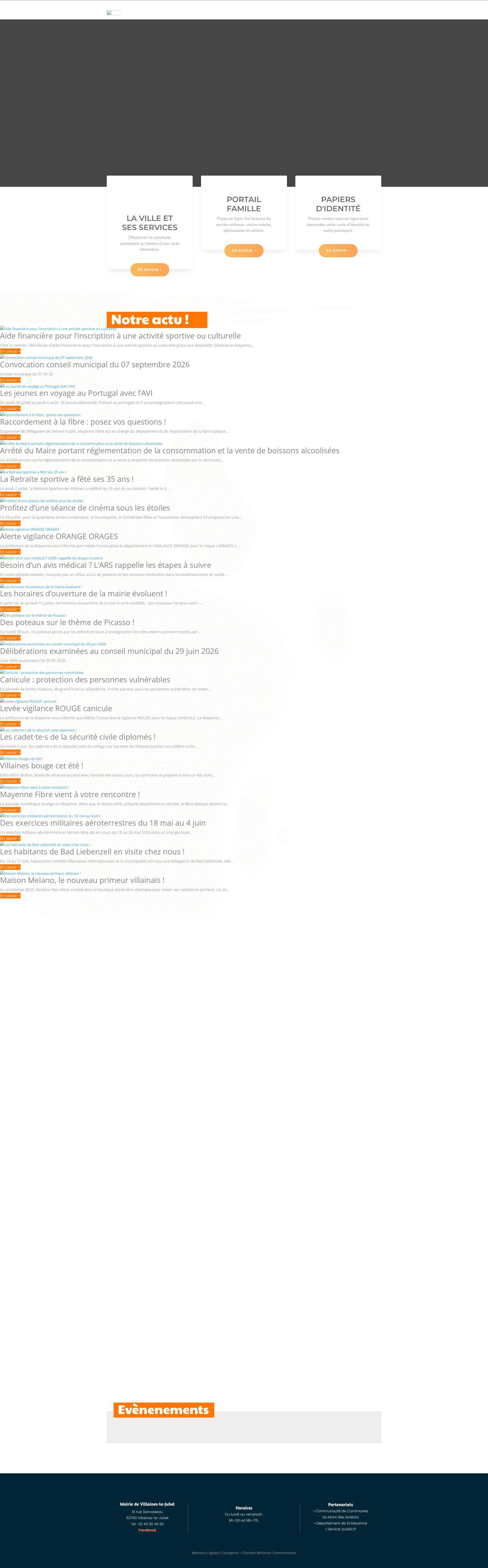 Aperçu du site
