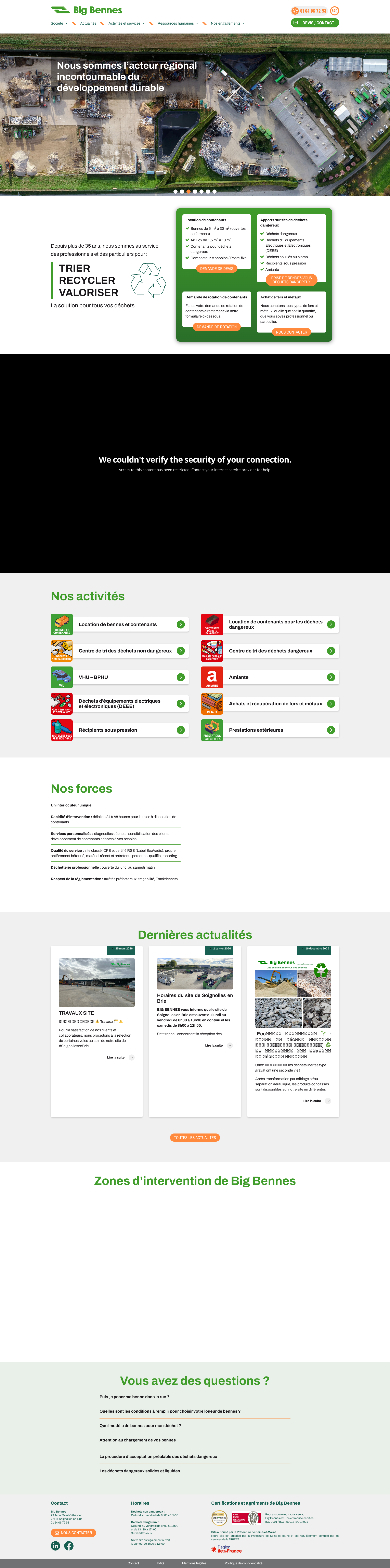 Aperçu du site