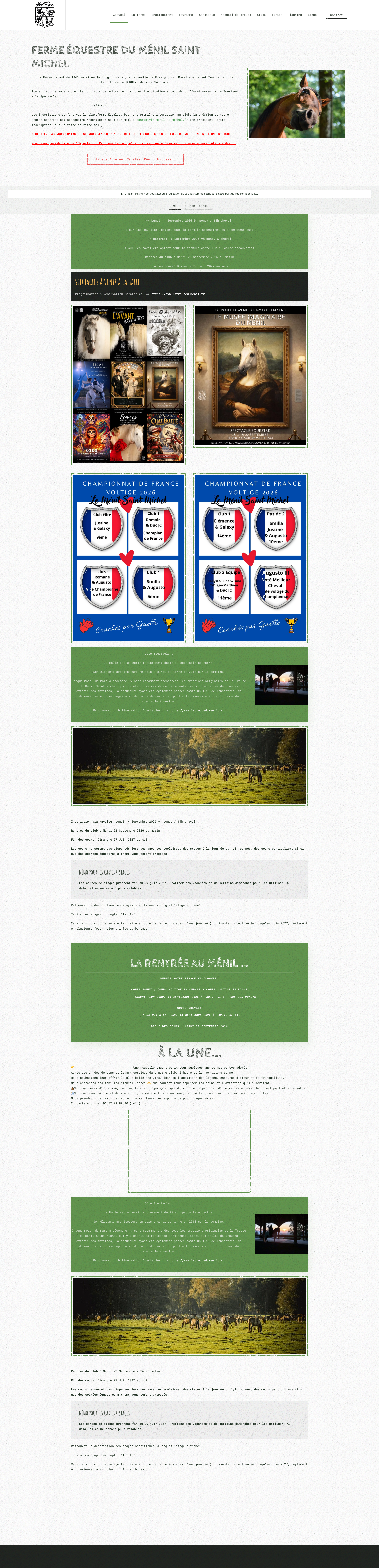 Aperçu du site