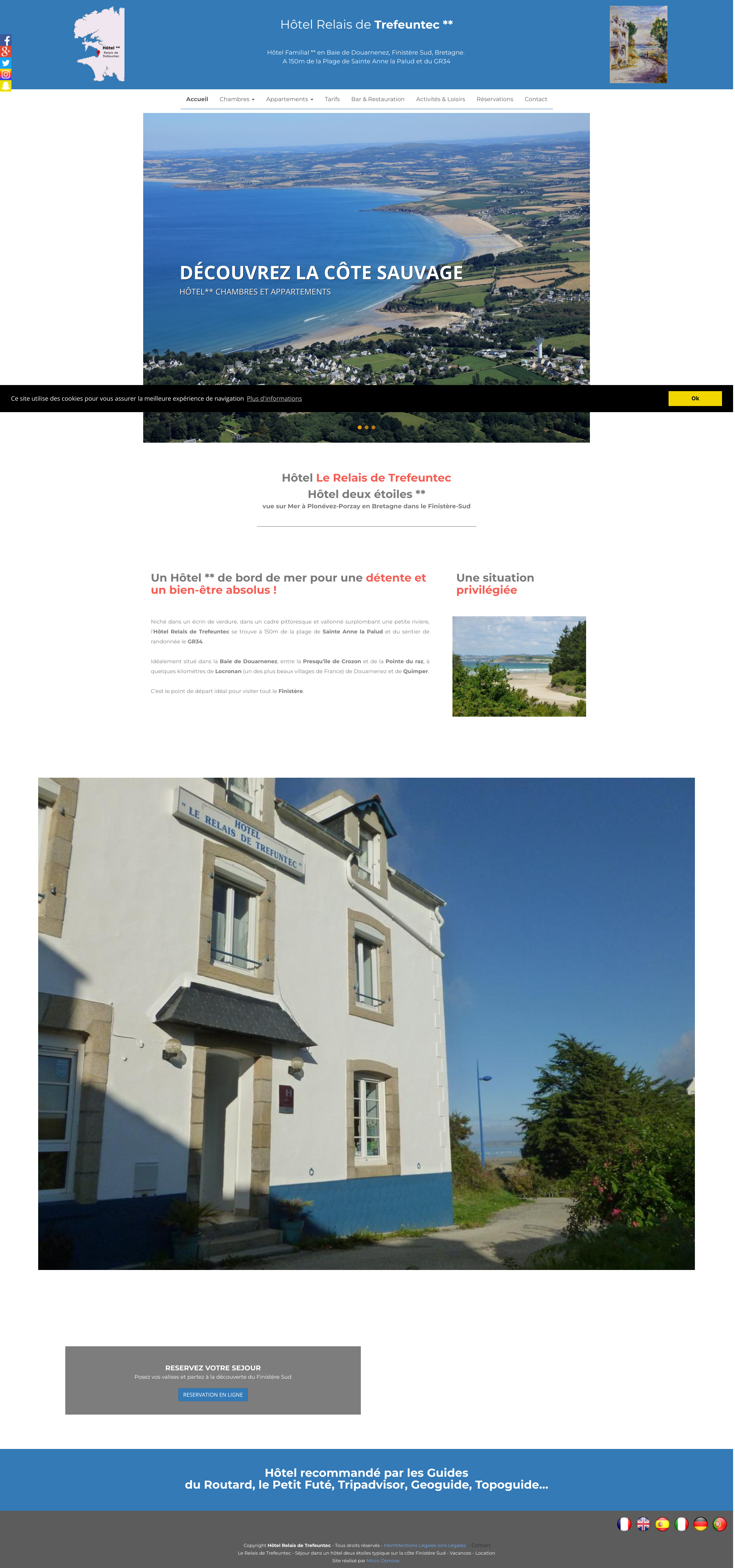 Aperçu du site