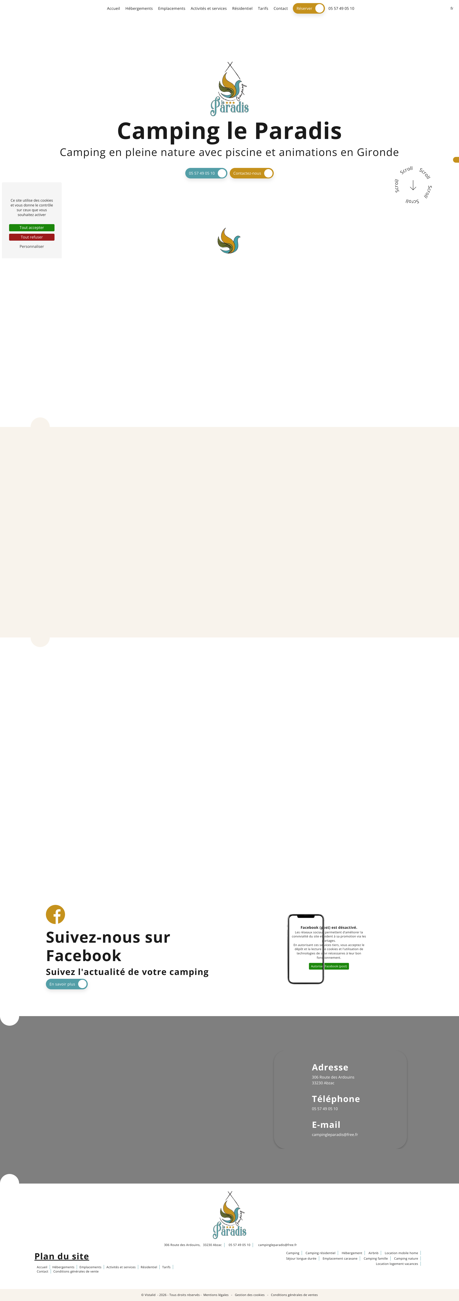Aperçu du site