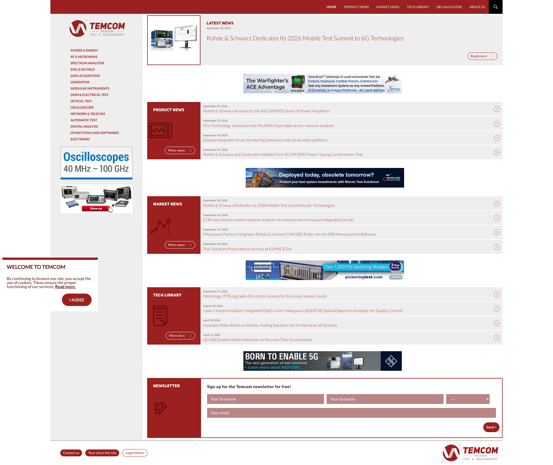 Aperçu du site
