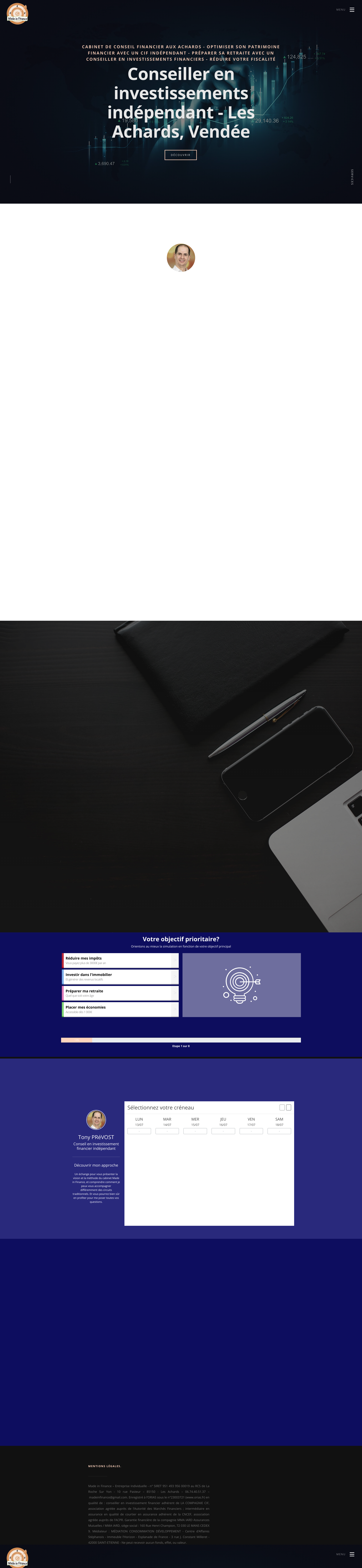 Aperçu du site