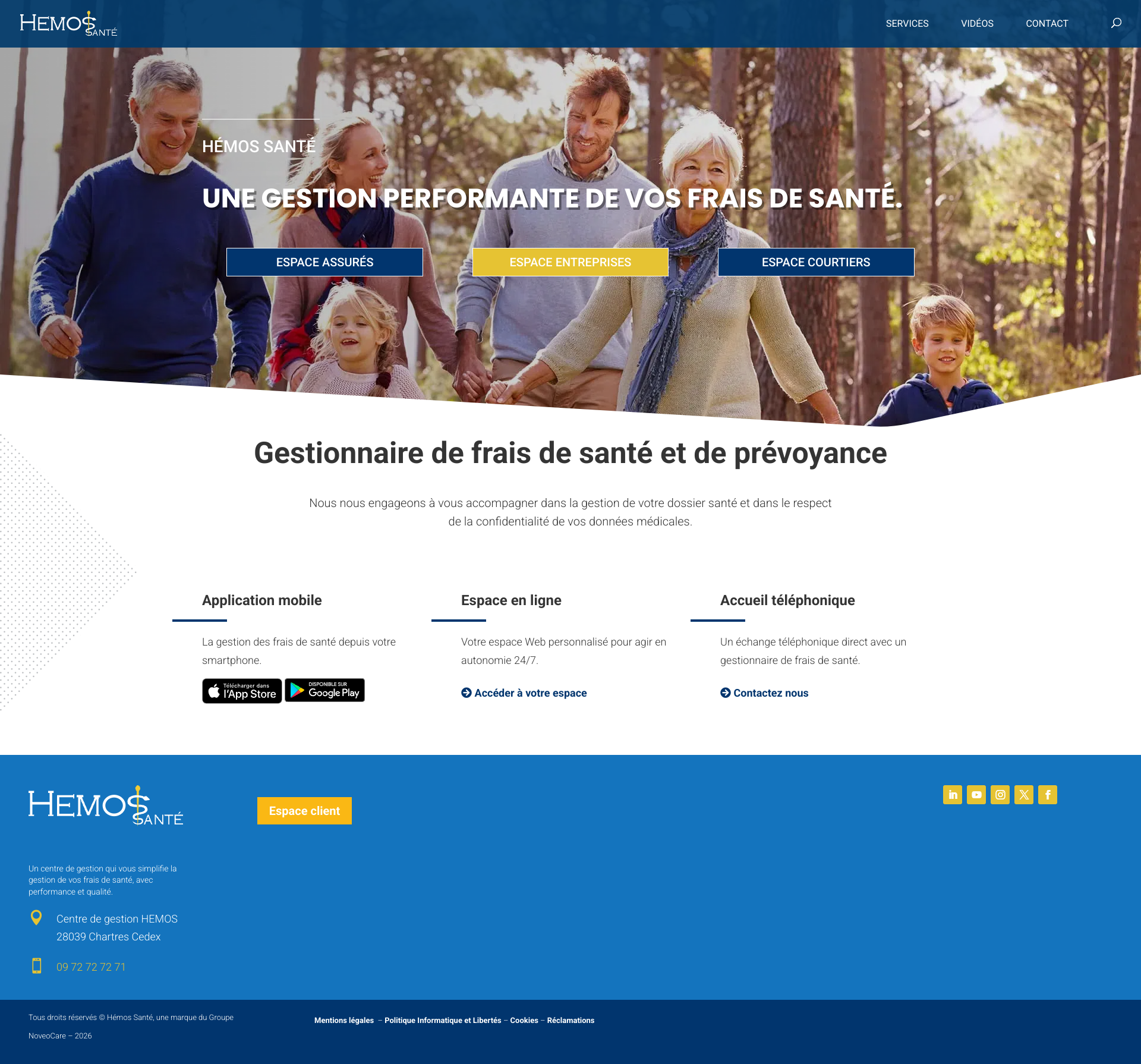 Aperçu du site