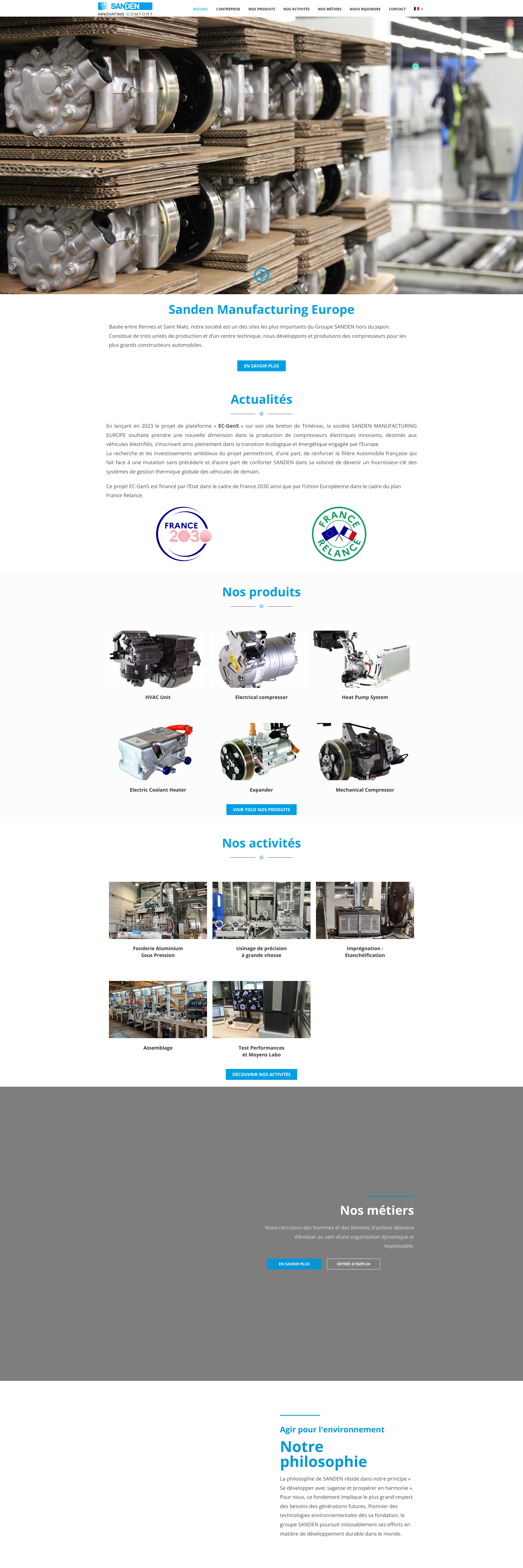 Aperçu du site